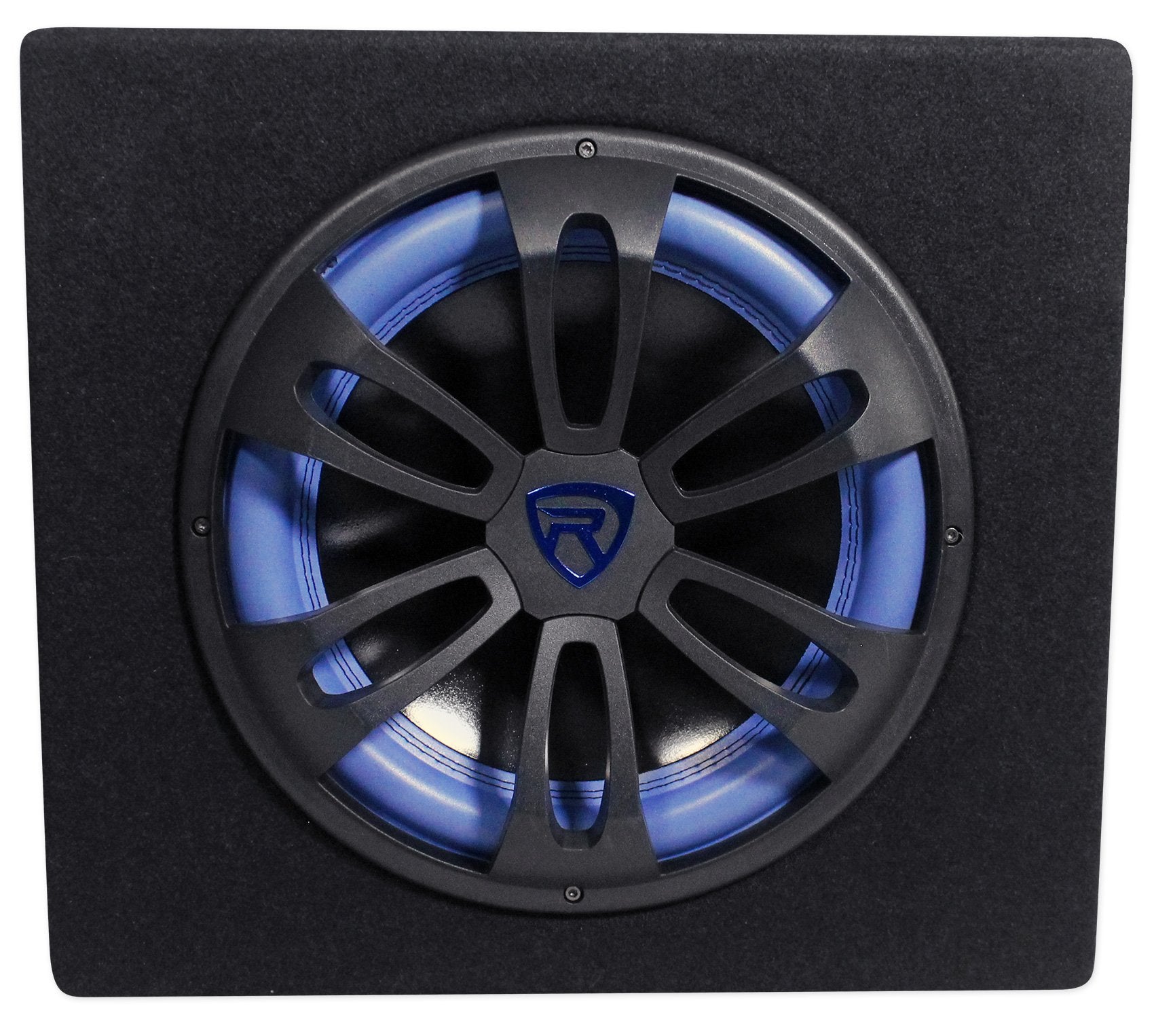 Rockville Rvb12.1A 12 Inch 500W Active Powered Car Subwoofer+Sub Enclosure Box
