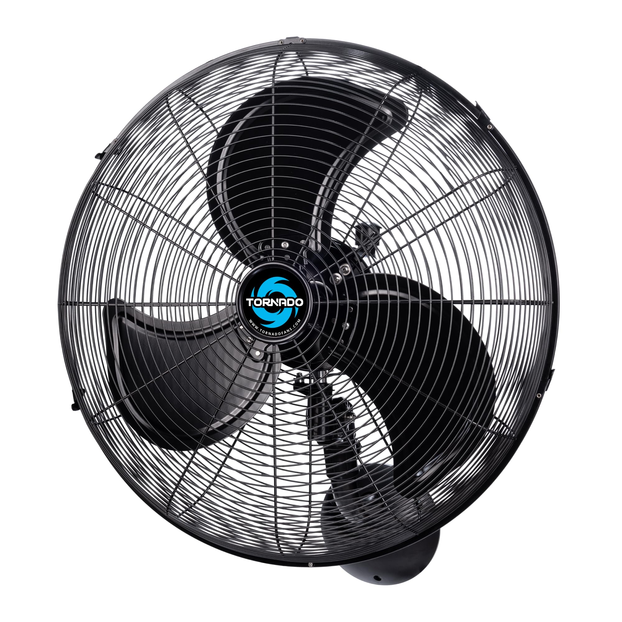 Tornado 20 Inch Pro Series Outdoor Wall Mount Fan, High Velocity, Waterproof, Oscillating, 3-Speed, 5250 Cfm, Ul Listed - For In