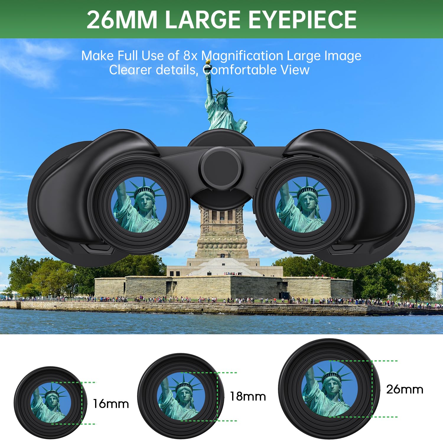 20X50 High Powered Binoculars For Adults, Waterproof Compact Binoculars With Low Light Vision For Bird Watching Hunting Football