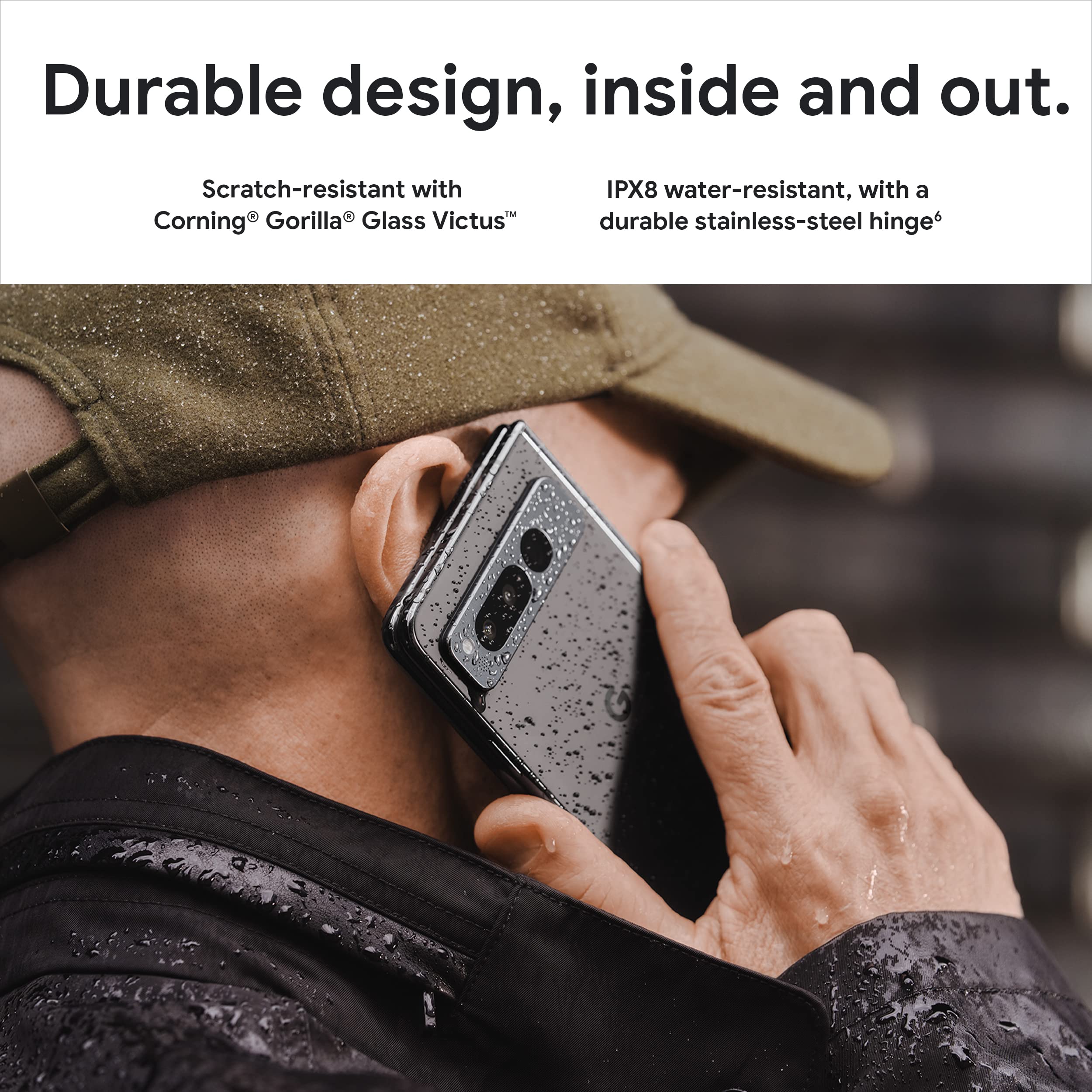 Google Pixel Fold - Unlocked Android 5G Smartphone With Telephoto Lens And Ultrawide Lens - Foldable Display - 24-Hour Battery -