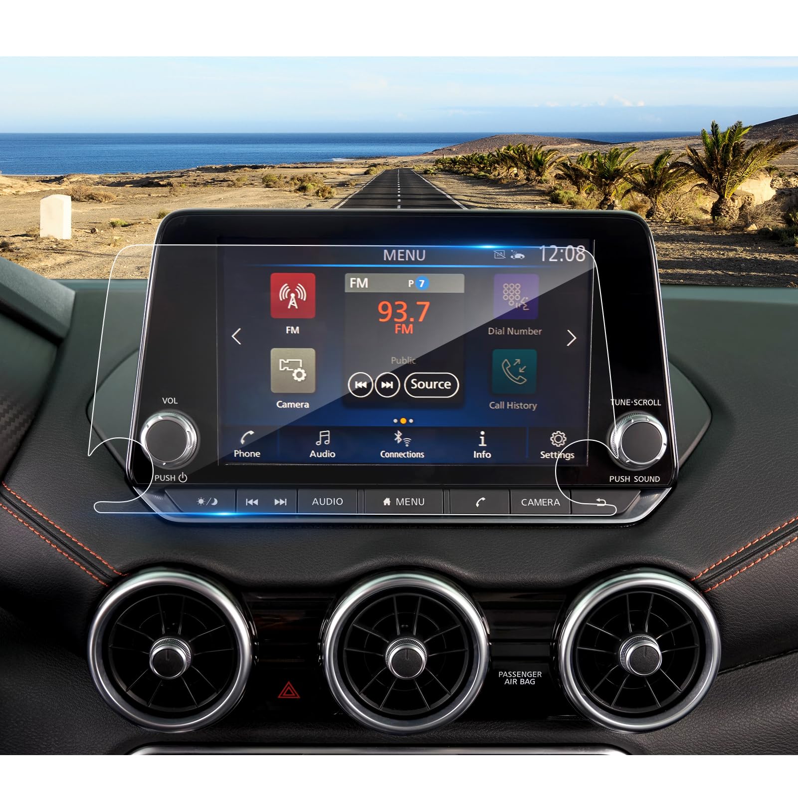 Coleya 2020 2023 2024 Sentra Screen Protector For Nissan Sentra (Sv/Sr) 8 Inch Touch Screen, 2023 N Issan Sentra Tempered Glass