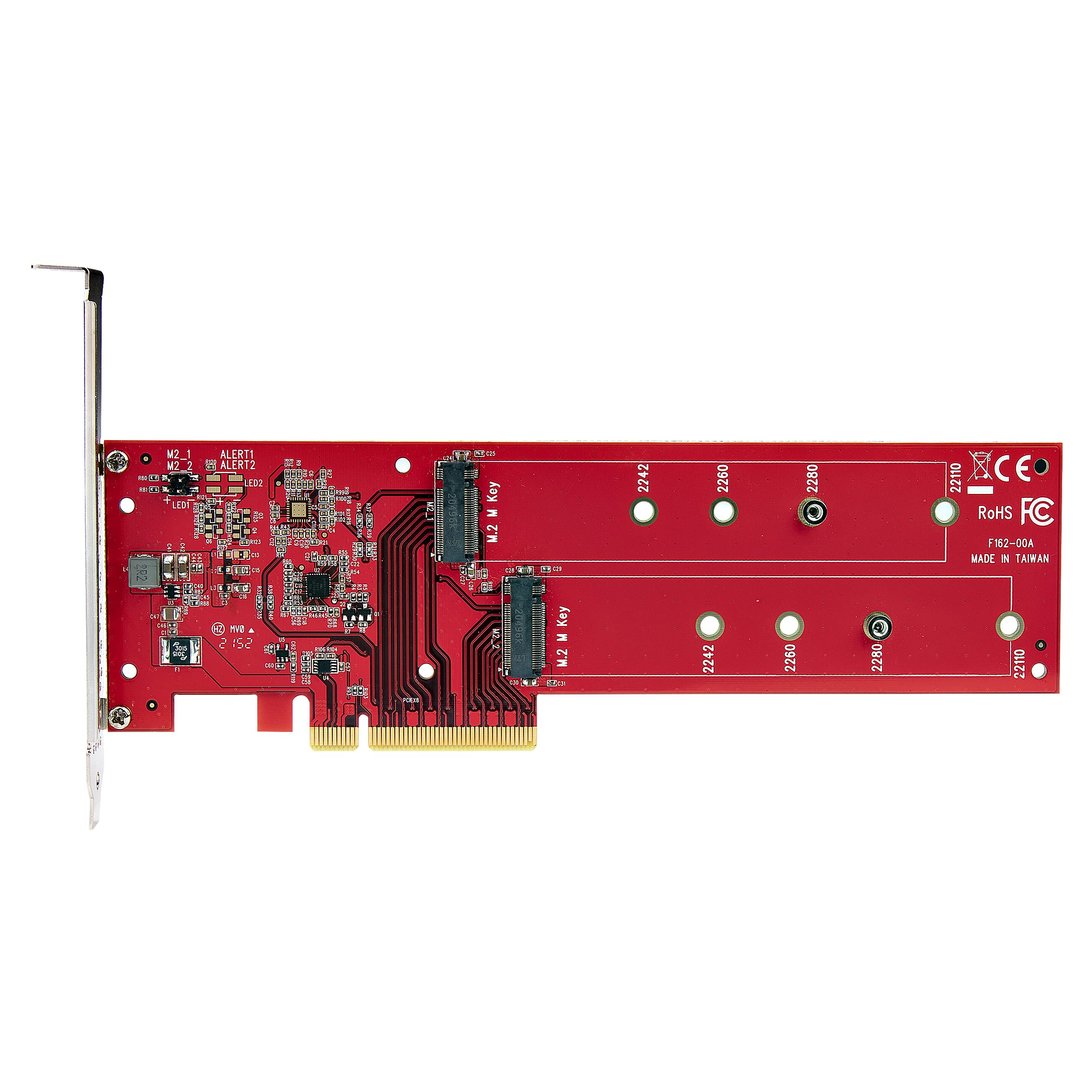 Startech.Com Dual M.2 Pcie Ssd Adapter Card Pcie X8  X16 To Dual Nvme Or Ahci M.2 Ssds Pci Express 4.0 7.8Gbpsdrive Bifurcation