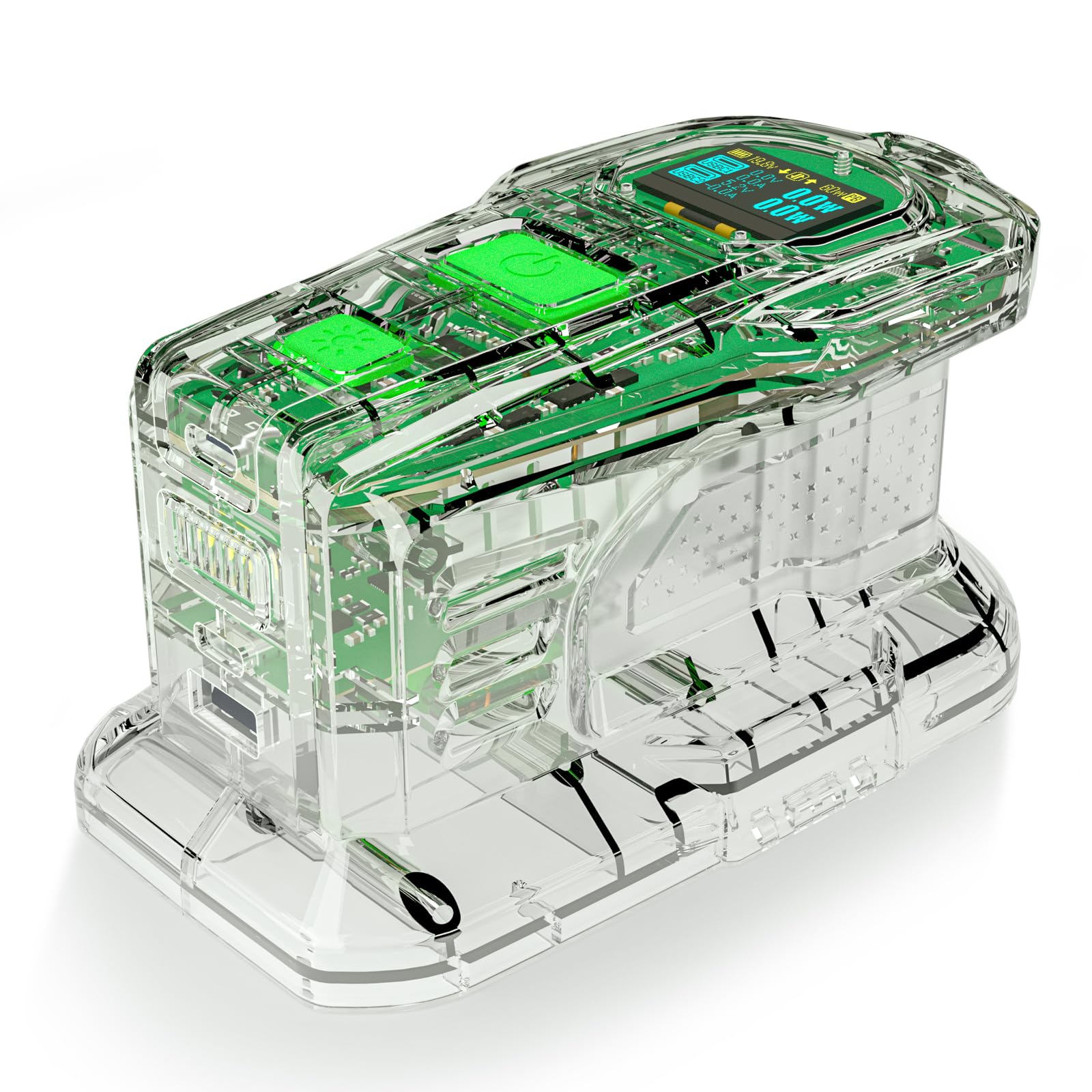 Symik 100W Charger & 145W Power Source For Ryobi 18V Batteries, Advanced Two Way Charger & Portable Power Source W/Oled Screen F