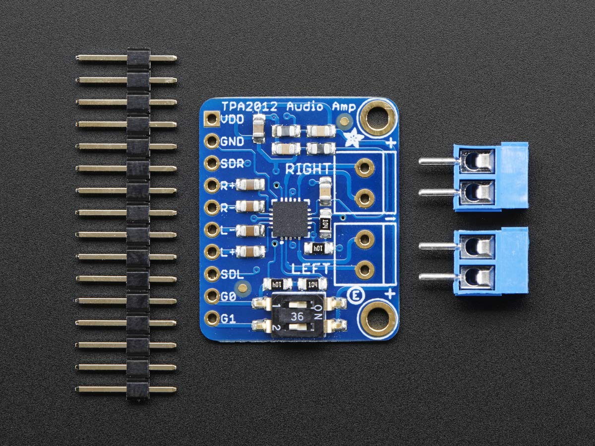 Adafruit Stereo 2.1W Class D Audio Amplifier   Tpa2012