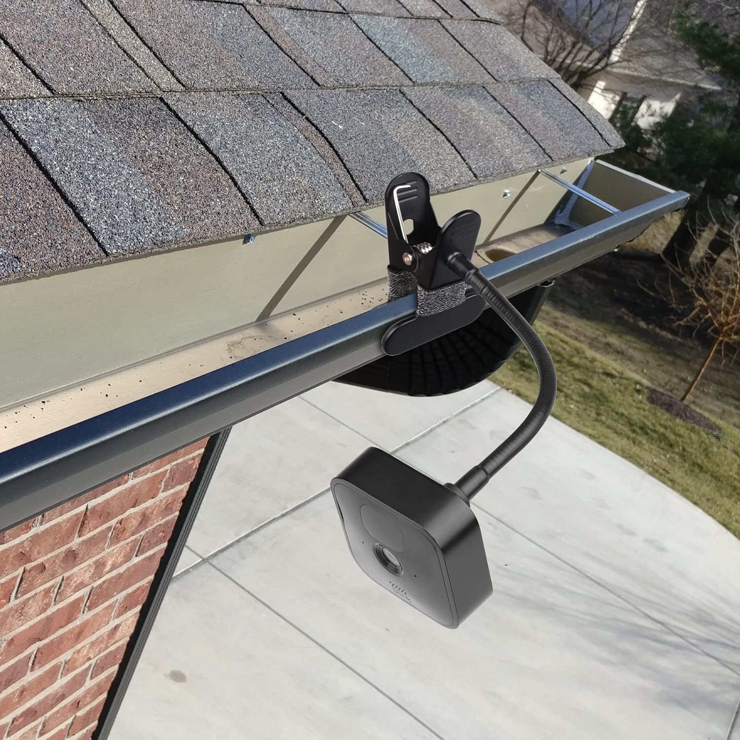 Itodos 2 Pack Flexible Clip Clamp Mount Compatible With Blink Outdoor 4 (4Th Gen)/(3Rd Gen) Xt3/Blink Xt/Xt2/Mini,8 Inches Gooseneck Arm,Attach Your Blink Camera Wherever You Like Without Any Tools