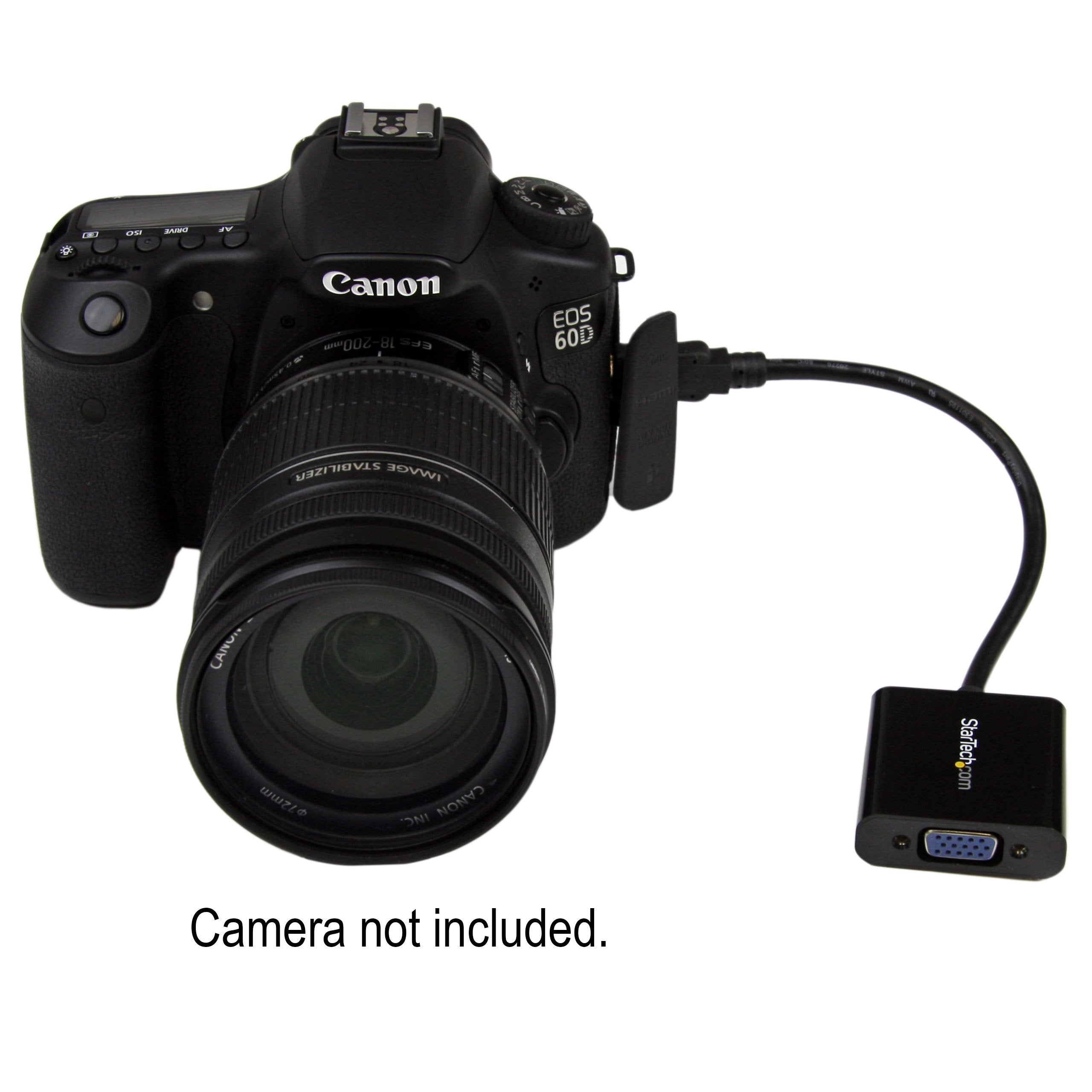 Startech.Com Mini Hdmi To Vga Adapter Converter For Digital Still Camera / Video Camera   1920X1080   Mini Hdmi Male To Vga Hd15