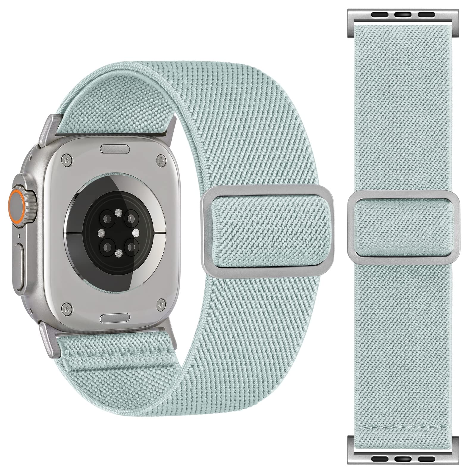 30Mm Wide Stretchy Nylon Compatible With Apple Watch Ultra Band 49Mm 44Mm 45Mm 42Mm, Adjustable Sport Soft Elastic For Apple Wat