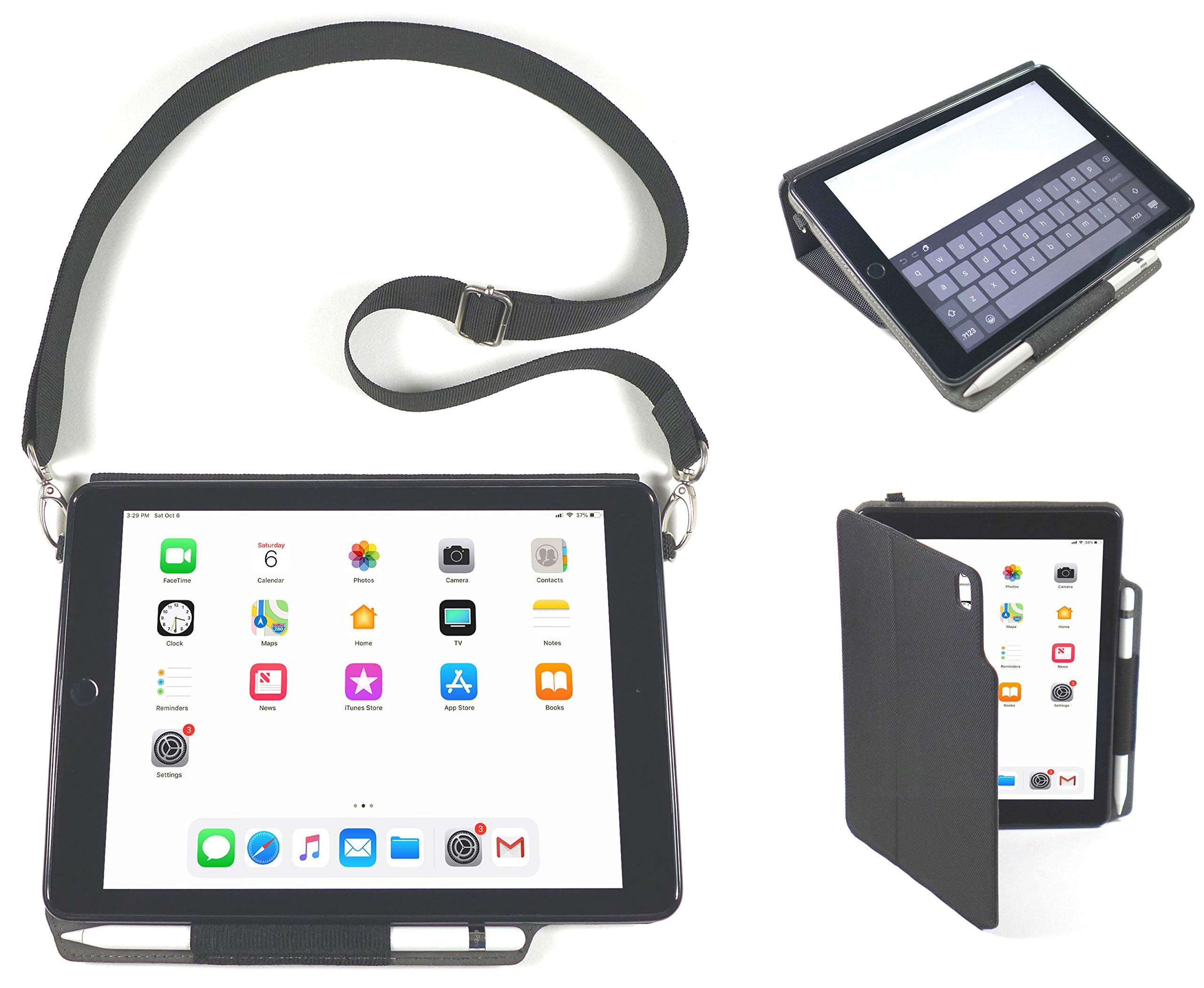 Innovative Care   Model V3   Apple Ipad Carrying Case & Tablet Stand For 9.7 Inch 2017 Ipads Generation 5 & 6 / Air 1 & 2 W/Kick