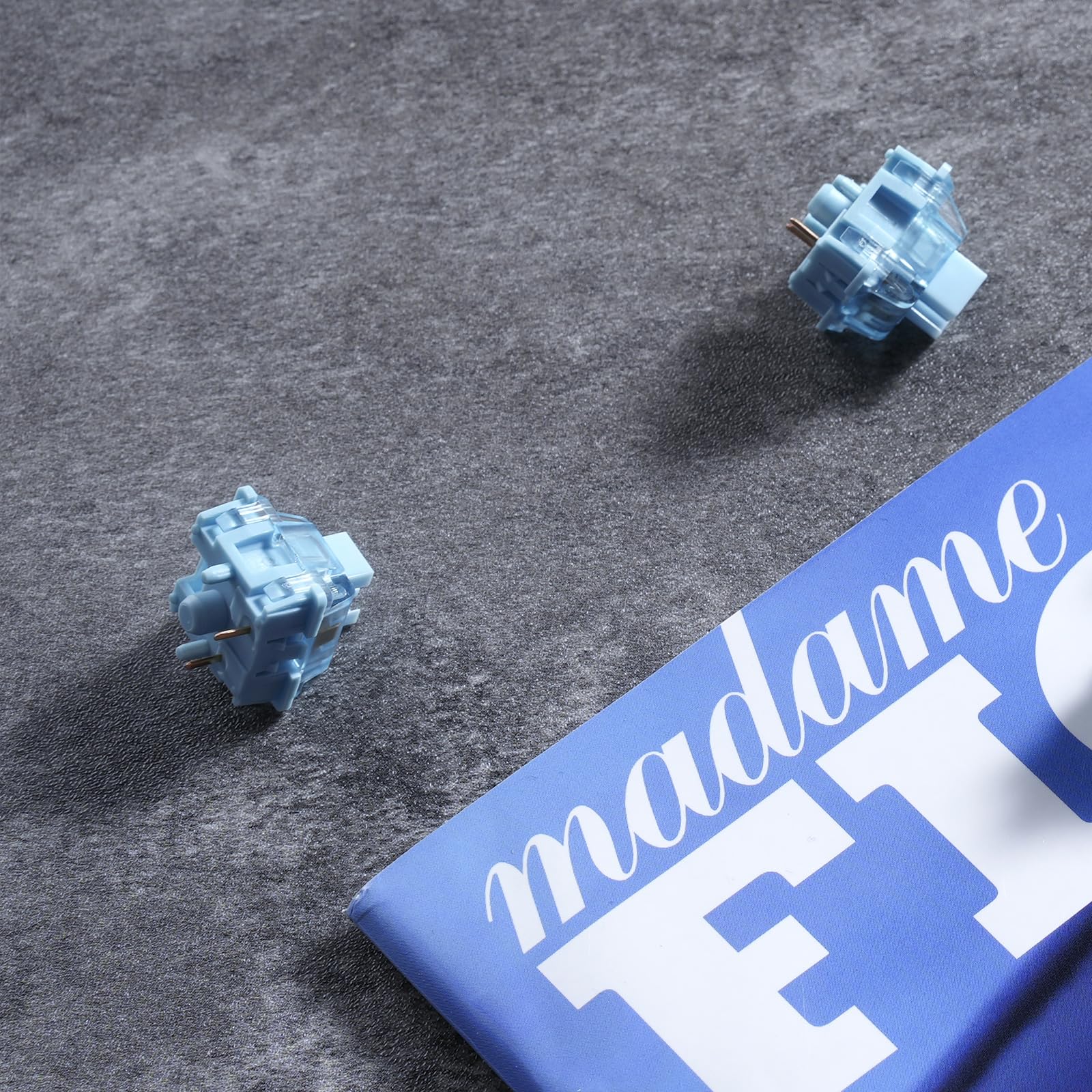 Akko V3 Creamy Blue Pro Keyboard Switch With Dustproof Stem For Mechanical Gaming Keyboard, 5 Pin 45Gf Tactile Key Switches (45P