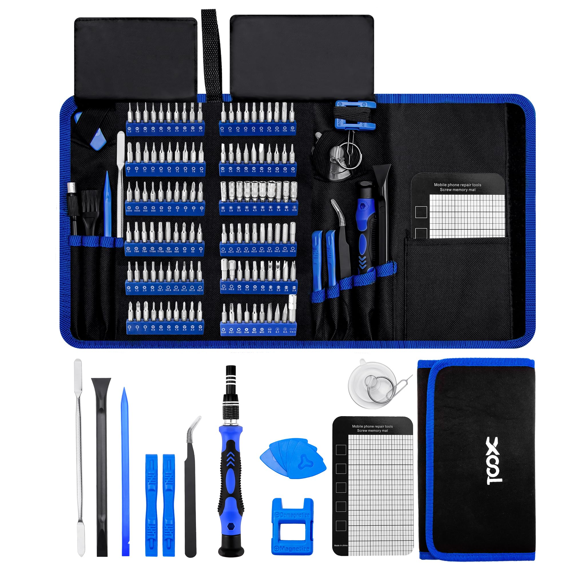 Xool 140 In 1 Precision Screwdriver Set, Professional Computer Laptop Repair Tool Kit, Electronics Repair Tool With 120 Magnetic
