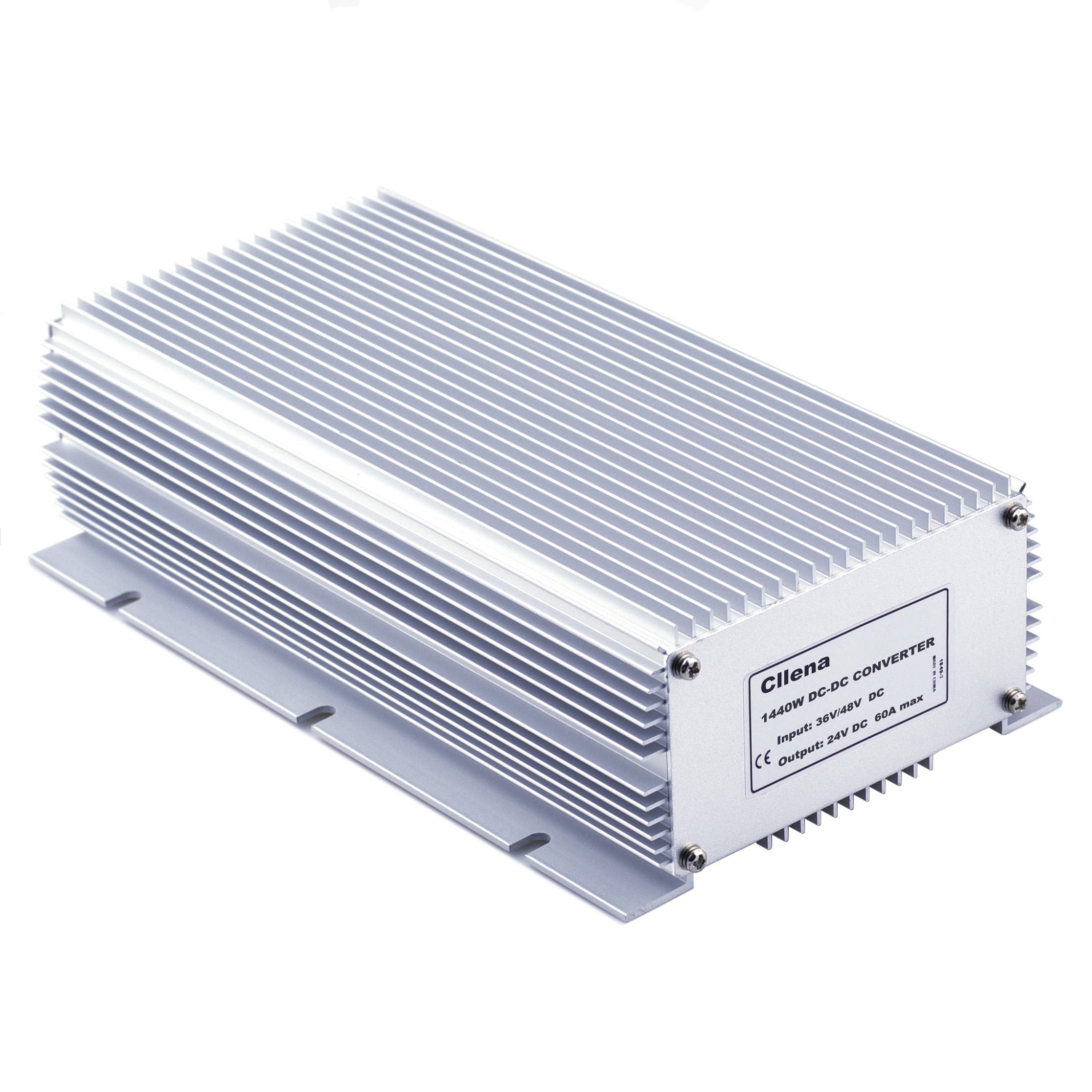 Cllena Dc 36V 48V Step Down To 24V 60A 1440W Converter Voltage Reducer, Waterproof Dc/Dc Buck Transformer Power Supply