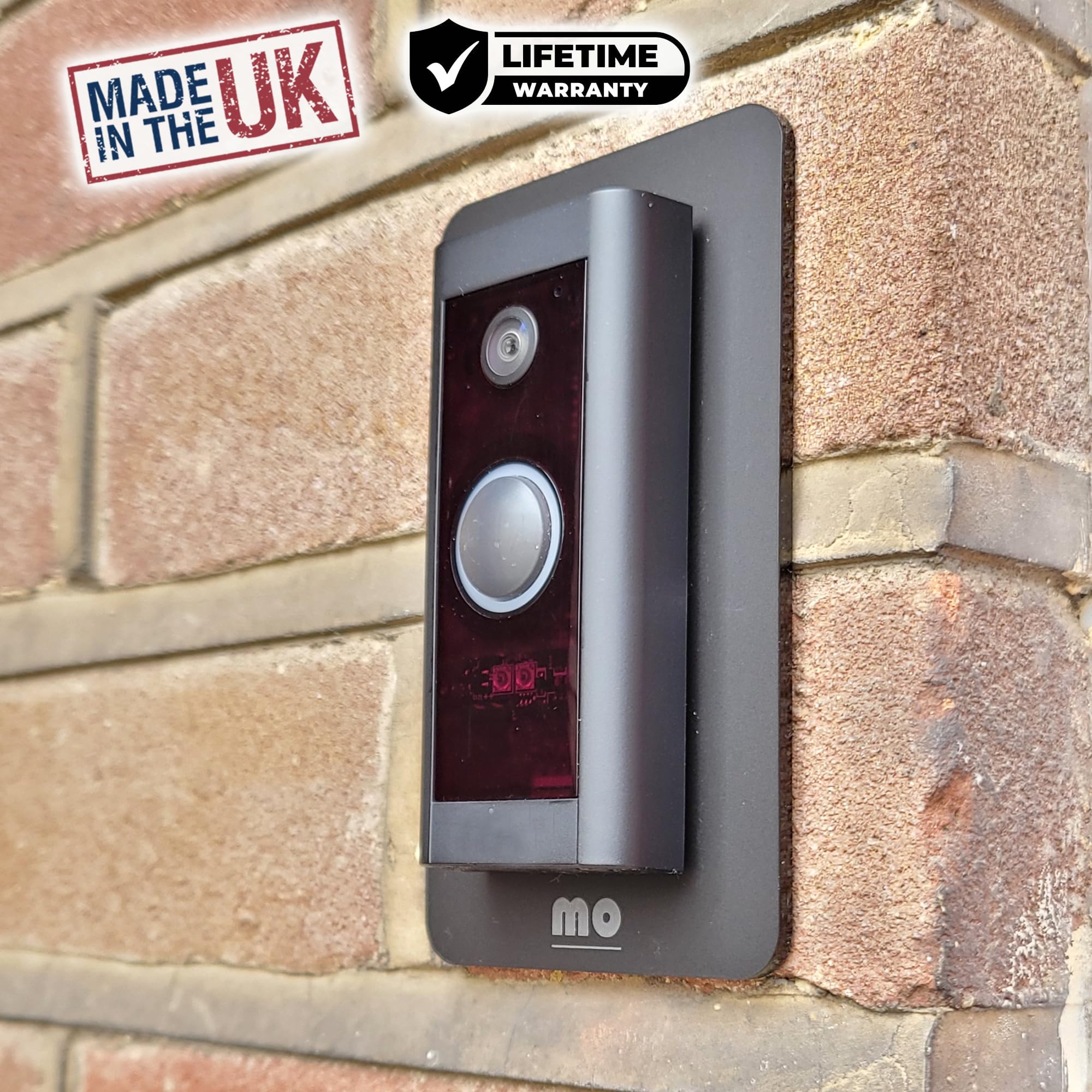 Mars Outpost Non-Adhesive Wall Plate Compatible With Video Doorbell Wired Mount Back-Plate Covers Holes Scratches Video Door Bel