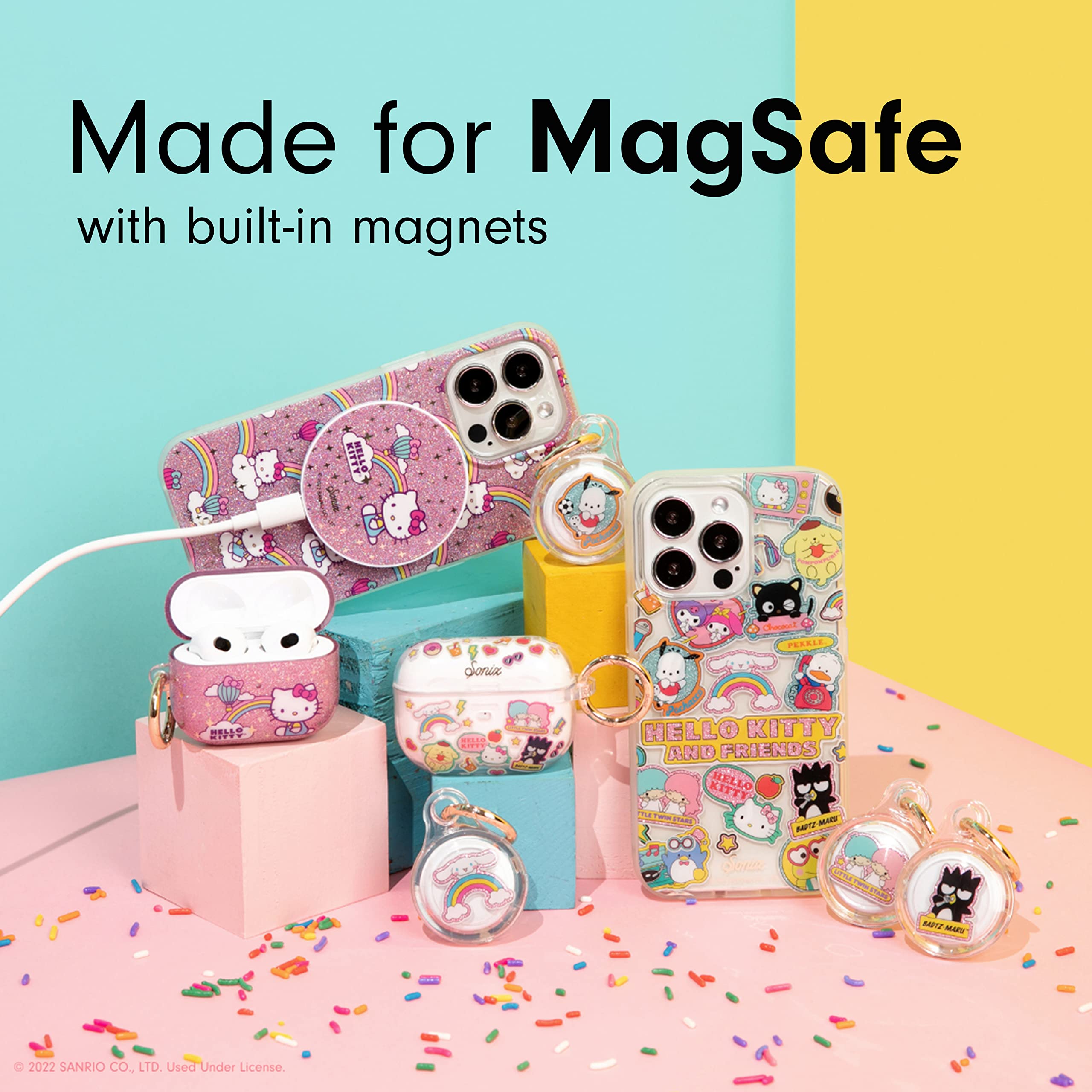 Sonix X Sanrio Case For Iphone 13 Pro Max / 12 Pro Max | Compatible With Magsafe | 10Ft Drop Tested | Hello Kitty & Friends Stic