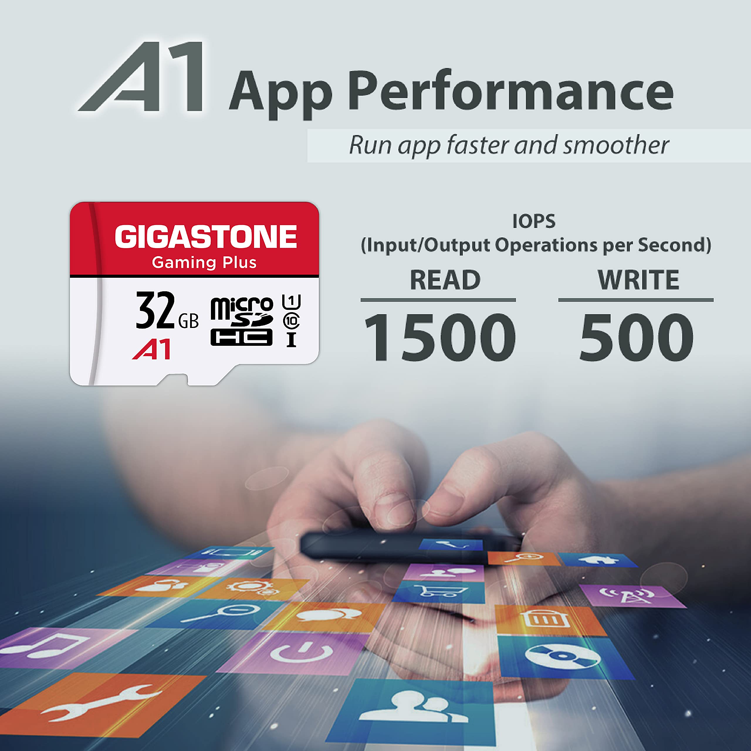 [Gigastone] Micro Sd Card 32Gb, Gaming Plus, Microsdhc Memory Card For Nintendo Switch, Smartpone, Roku, Full Hd Video Recording