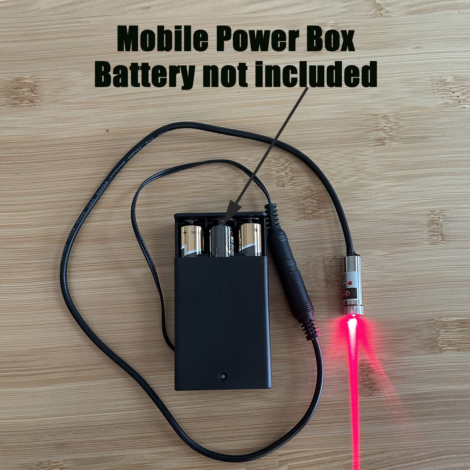 Industrial Dc Socket Laser Module Dc Battery Holder Box Removable Battery Holder Box Can Be Connected To A Power Supply (Excludi