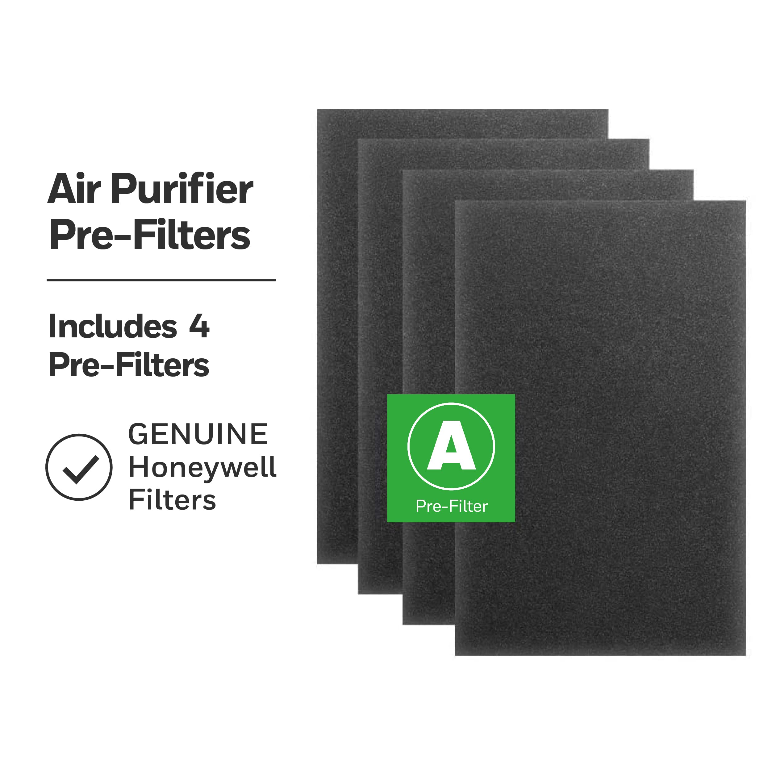 Honeywell Hrf-A200 Air Purifier Pre Kit Filter, 4-Pack - Allergen Air Filter Targets Dust, Voc, Pet, Kitchen, And Wildfire/Smoke