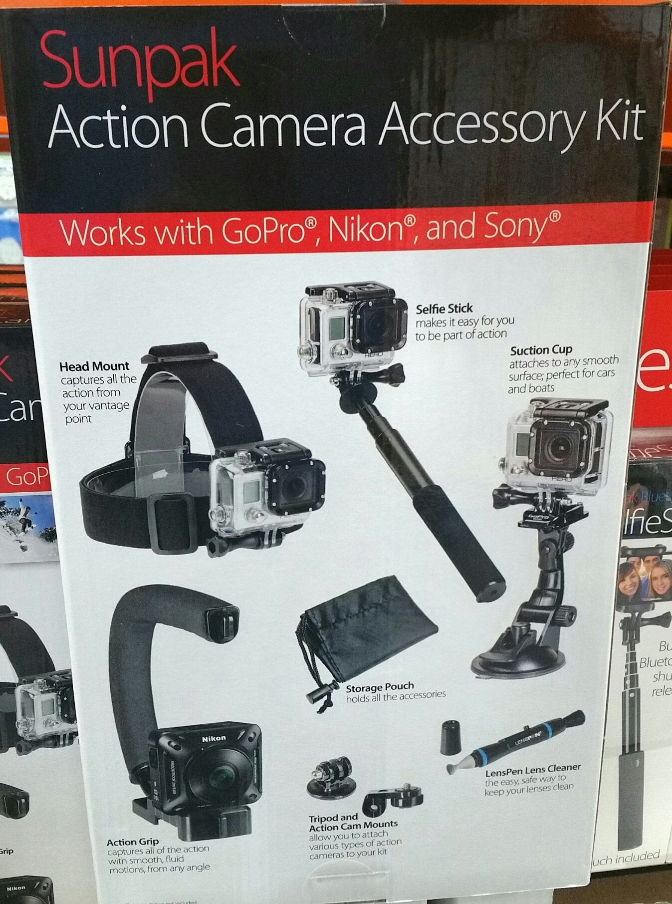 Sunpak Action Camera Accessory List