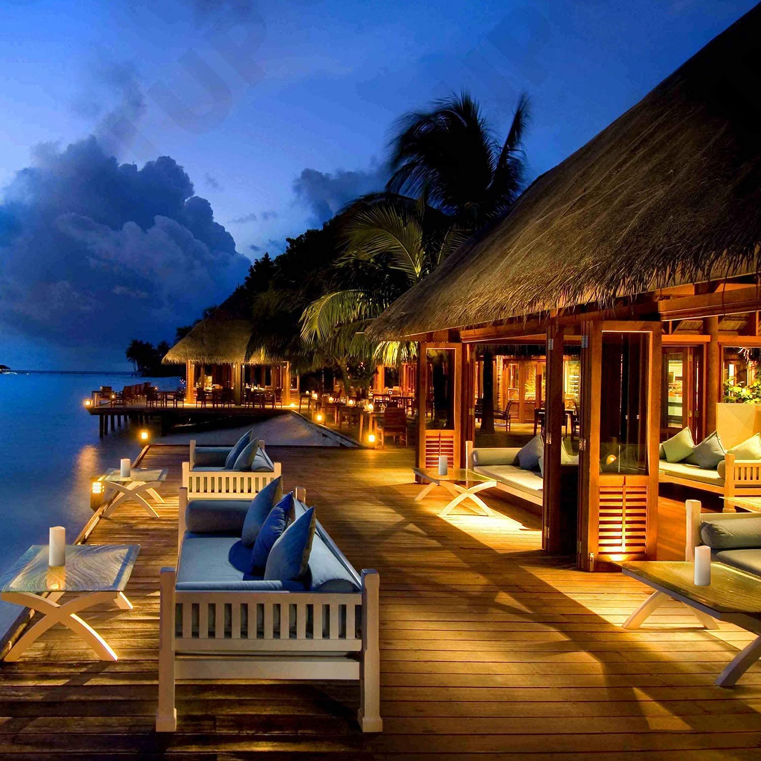 Enido Flameless Waterproof Led Candles, Battery Operated With 10 Key Remotes And Cycling 24 Hours Timer For Outdoor, Indoor, Wed