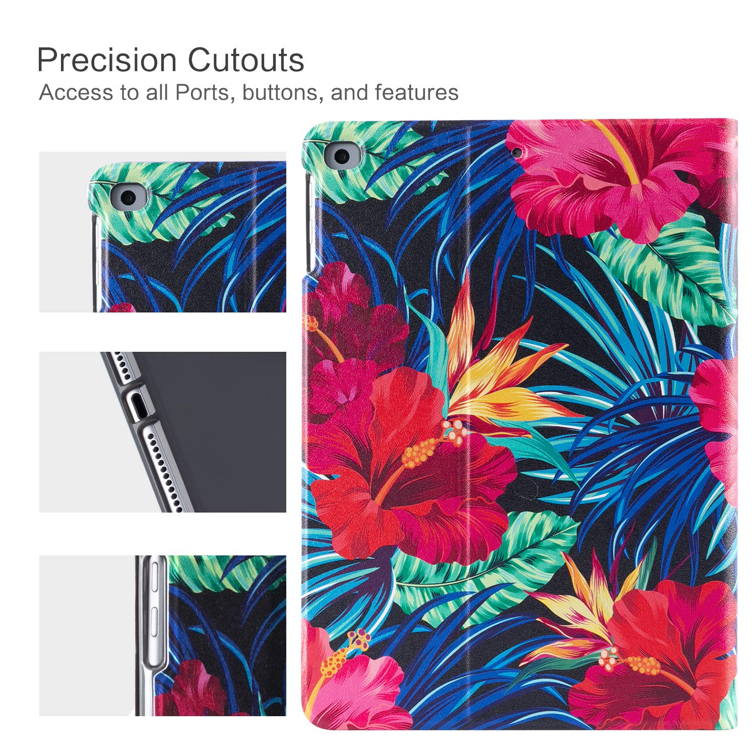 Ipad Air 2 Cover,Gofupa 9.7 Ipad 6Th/ 5Th Generation Case For Women Girls, Premium Leather Folio Case, Multiple Viewing Angles S