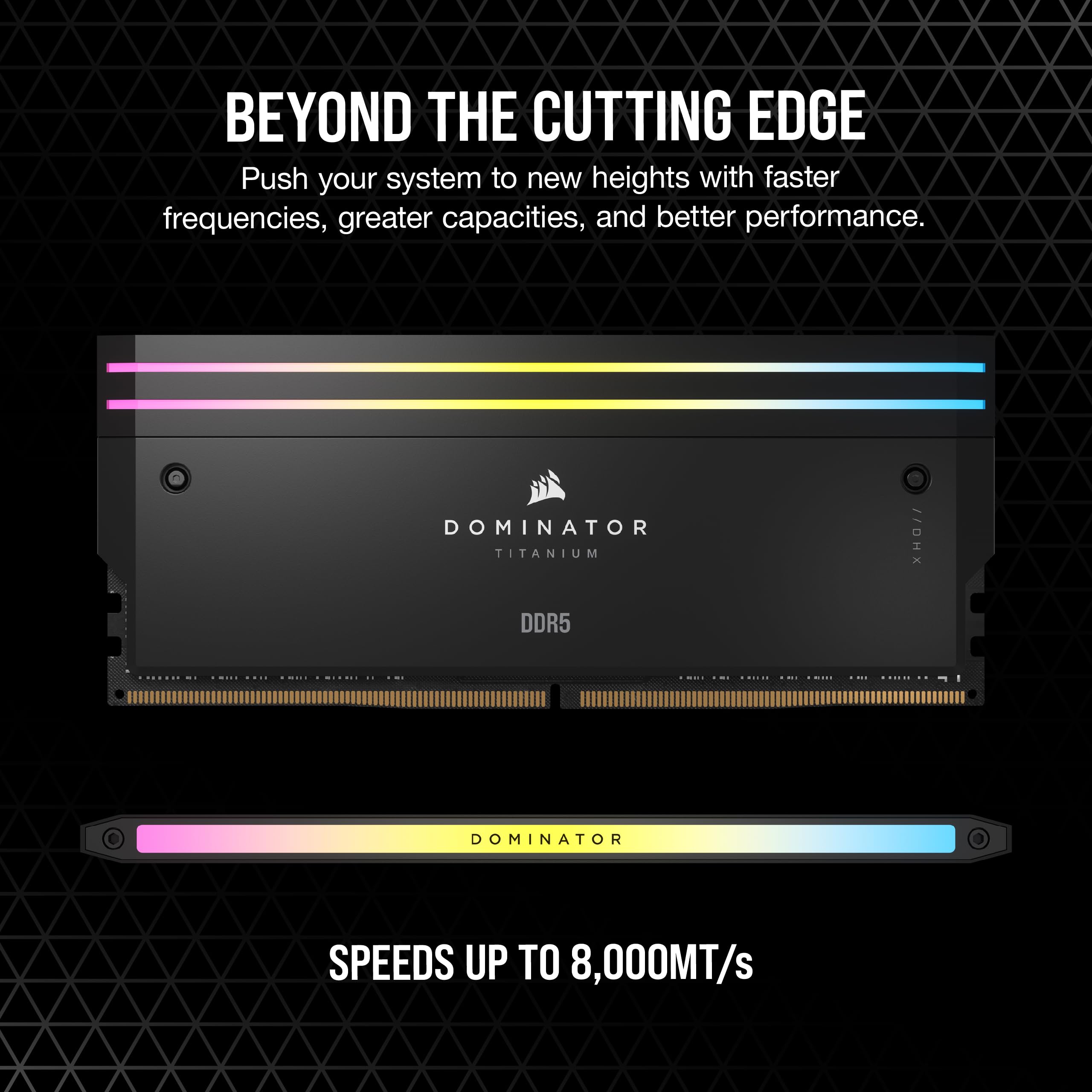 Corsair Dominator Titanium Rgb Ddr5 Ram 48Gb (2X24Gb) Ddr5 7200Mhz Cl36 Intel Xmp Icue Compatible Computer Memory - Black (Cmp48