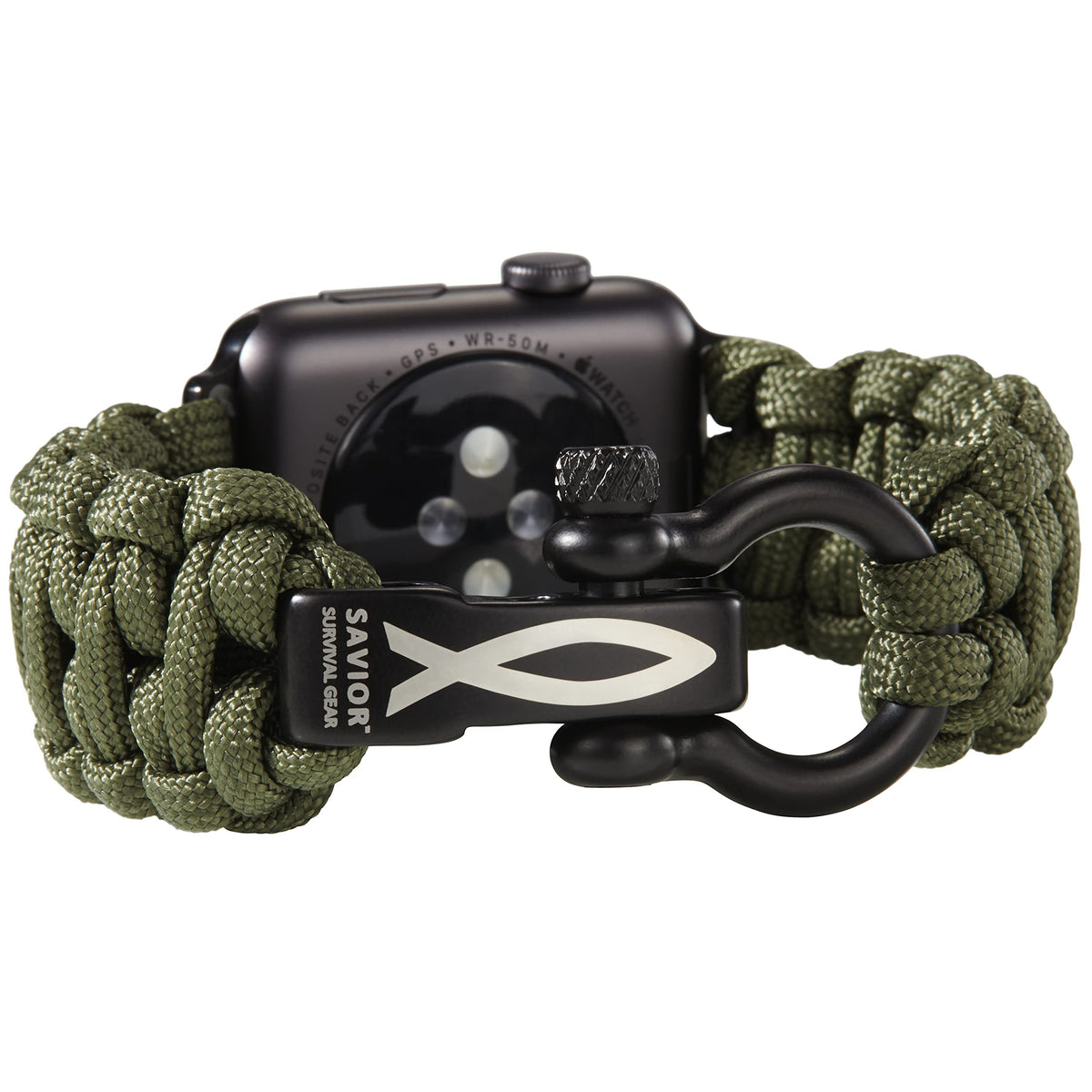 Savior Survival Gear Paracord Watch Band Compatible With Apple Watch 38Mm, 40Mm Apple Watch, And 41Mm Apple Watch   Paracord Wat