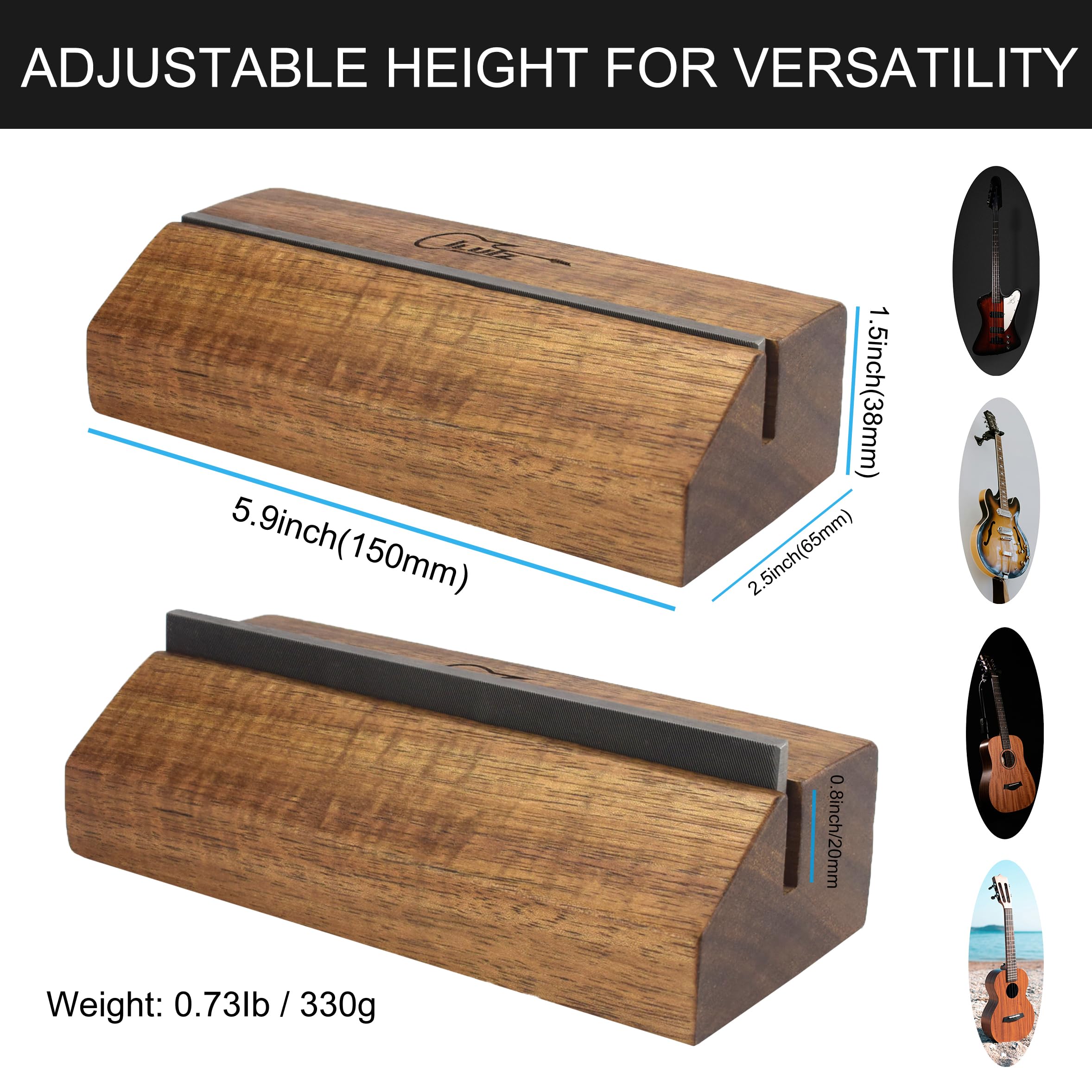 Fret End Beveling & Dressing File   35/90 Degree Tool Free Installation Luthier Tool For Guitar & Bass   Duel Textured High Carb