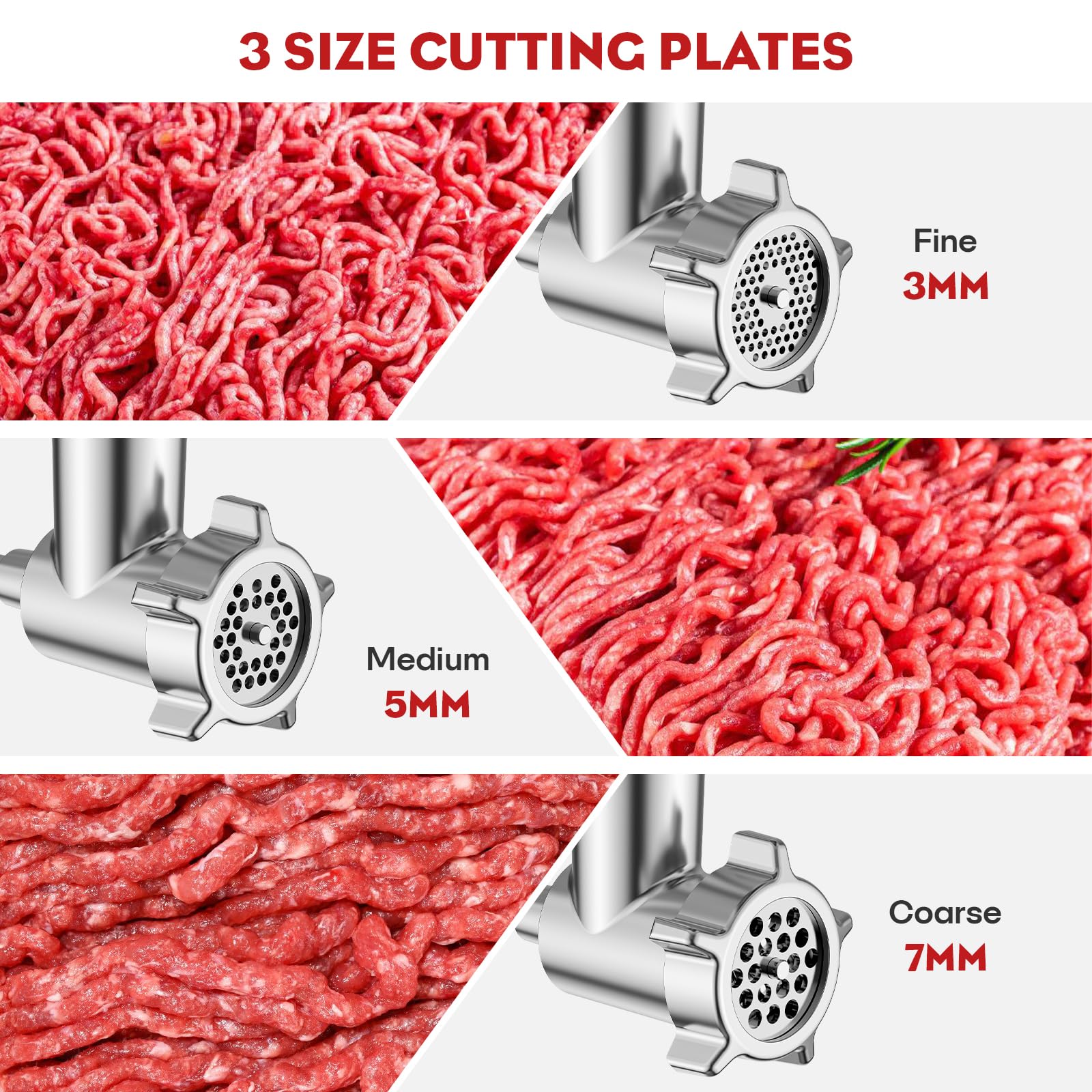 Meat Grinder & Stainless Steel Slicer Shredder Attachment For Kitchenaid Stand Mixer, Meat Grinder Attachment With Sausage Stuff