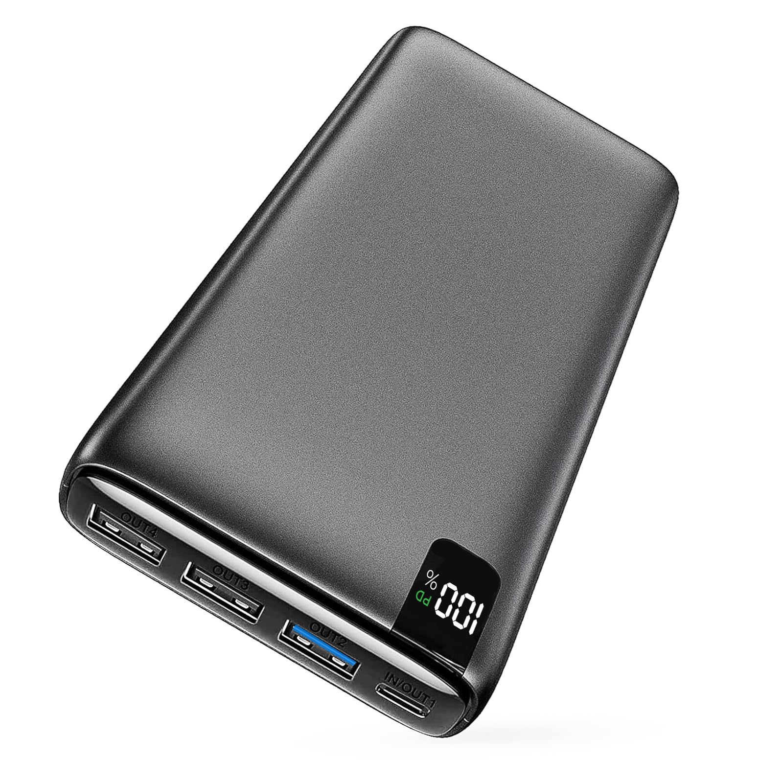 Ixnine Power Bank 26800Mah Portable Charger, High Capacity Phone Charger Compact External Battery Pack With Led Display And 4 Fa