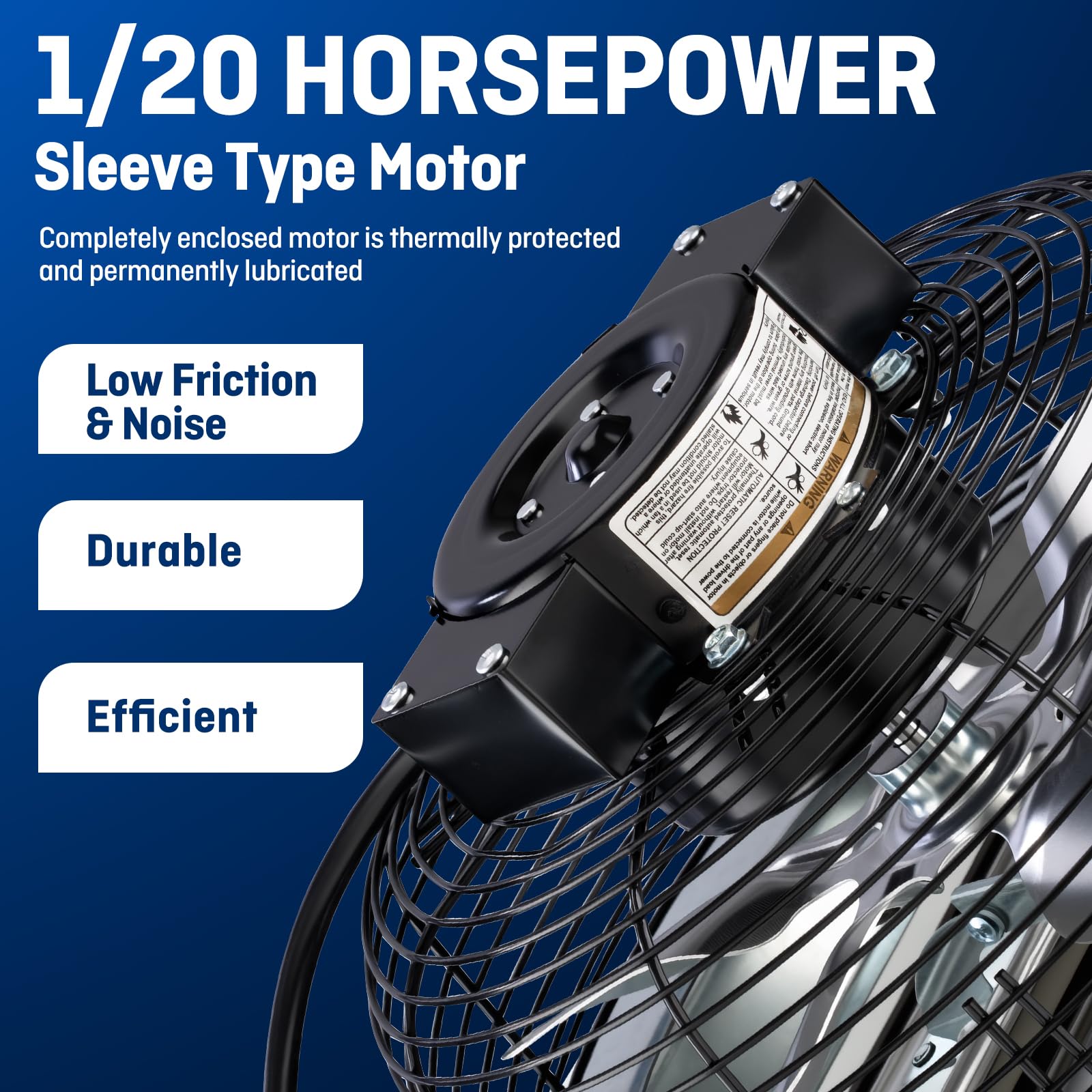 Iliving 10'' Wall Mounted Shutter Exhaust Fan, Automatic Shutter, With Thermostat And Variable Speed Controller, 65W, 820 Cfm, 1