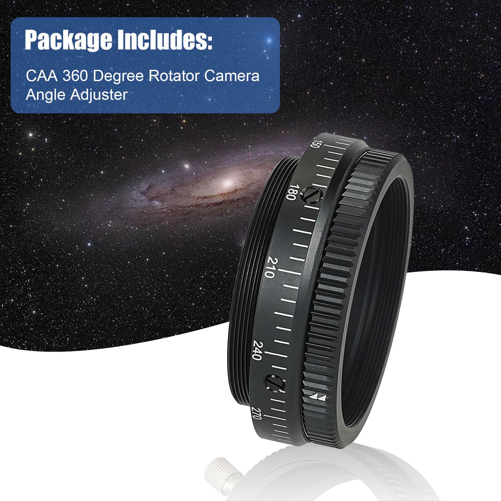 Svbony Sv210 Camera Angle Adjuster, M63 Caa 360 Degree Rotator, For Sv550 80Mm F6 Visual Rotation, Caa For Deep Sky Astrophotogr