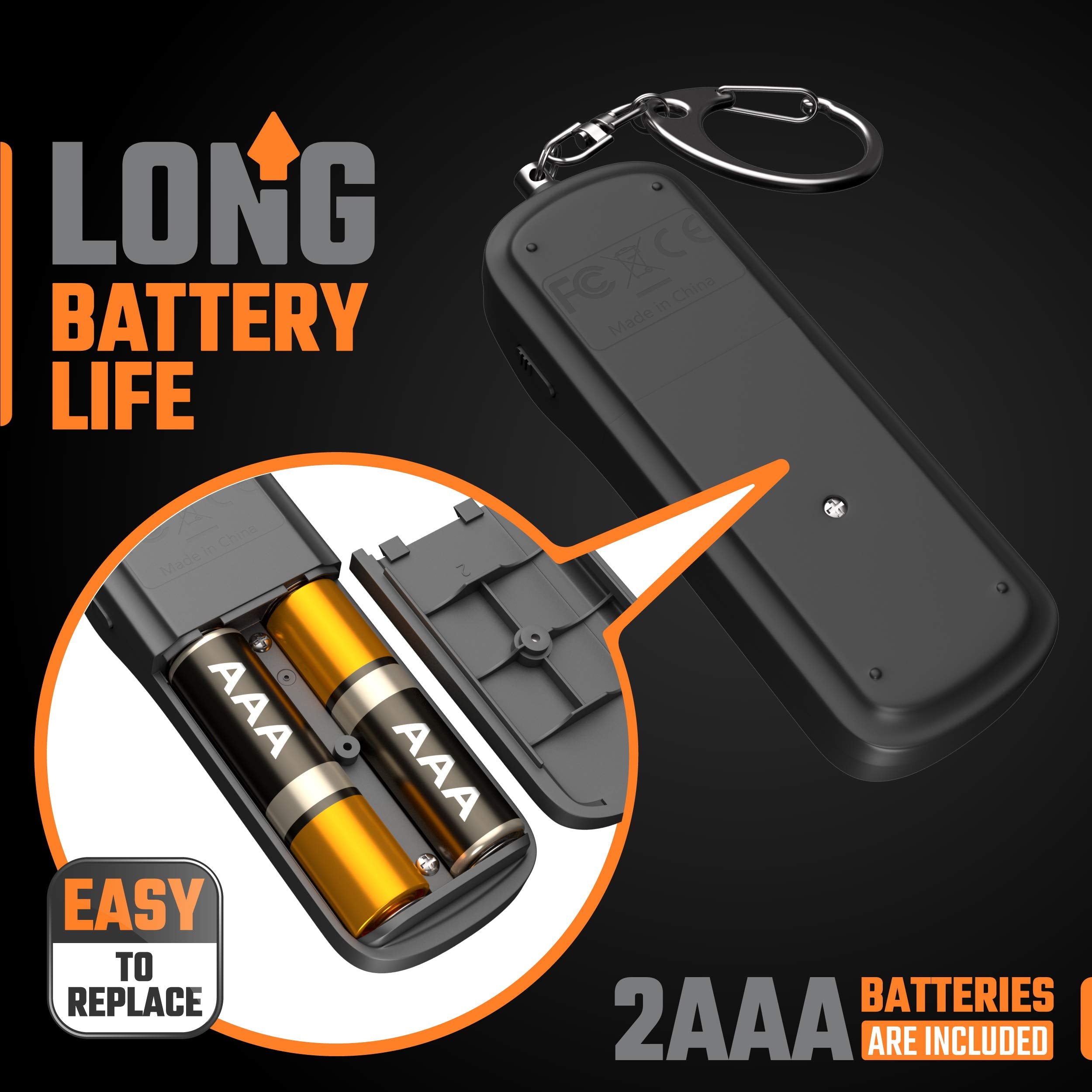 Personal Safety Alarm Keychain For Women   2 Pack Loud Self Defense Siren Key Chain With Light   Protection Panic Emergency 130