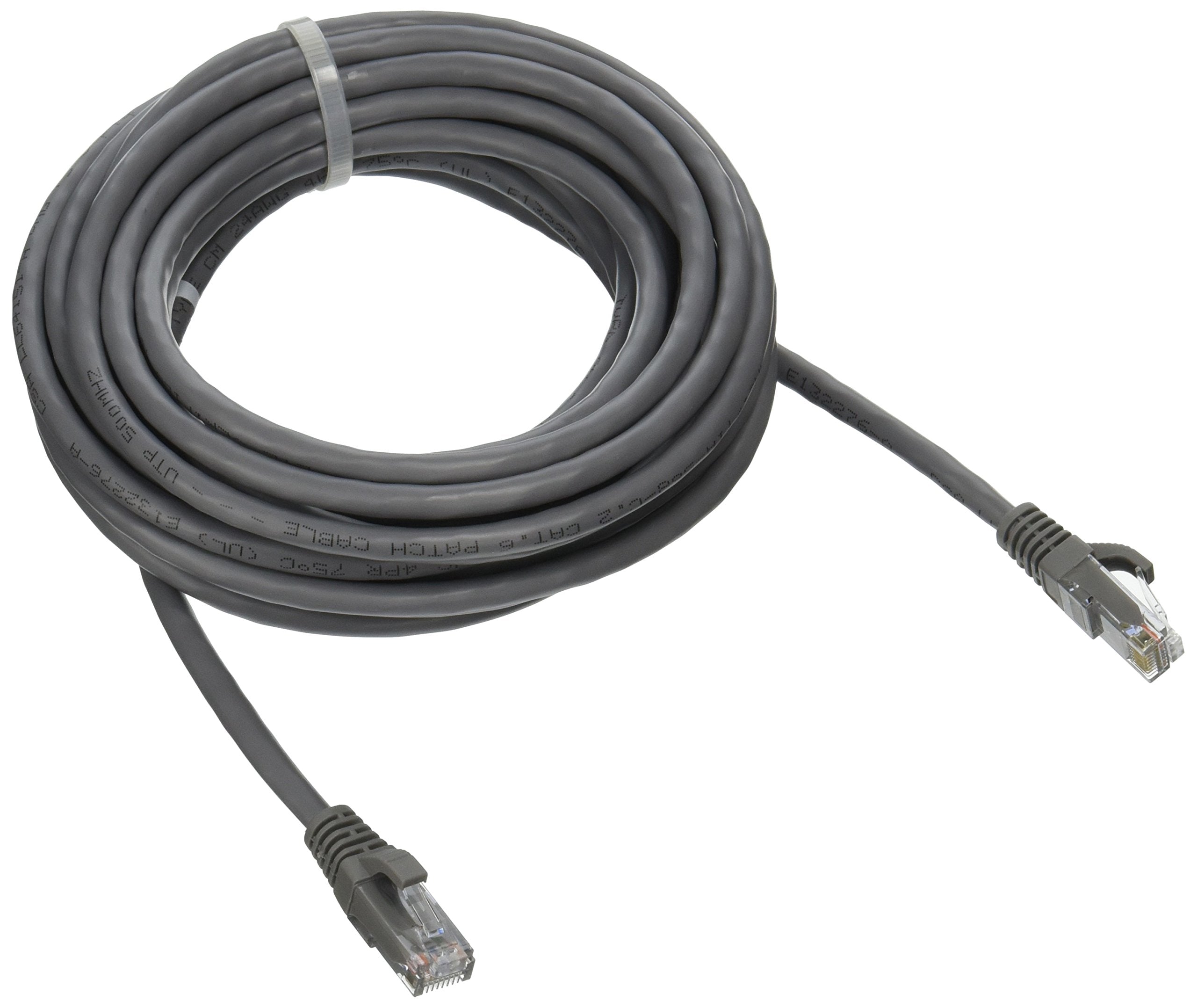 C2G 03971 Cat6 Cable   Snagless Unshielded Ethernet Network Patch Cable, Gray (20 Feet, 6.09 Meters) Grey