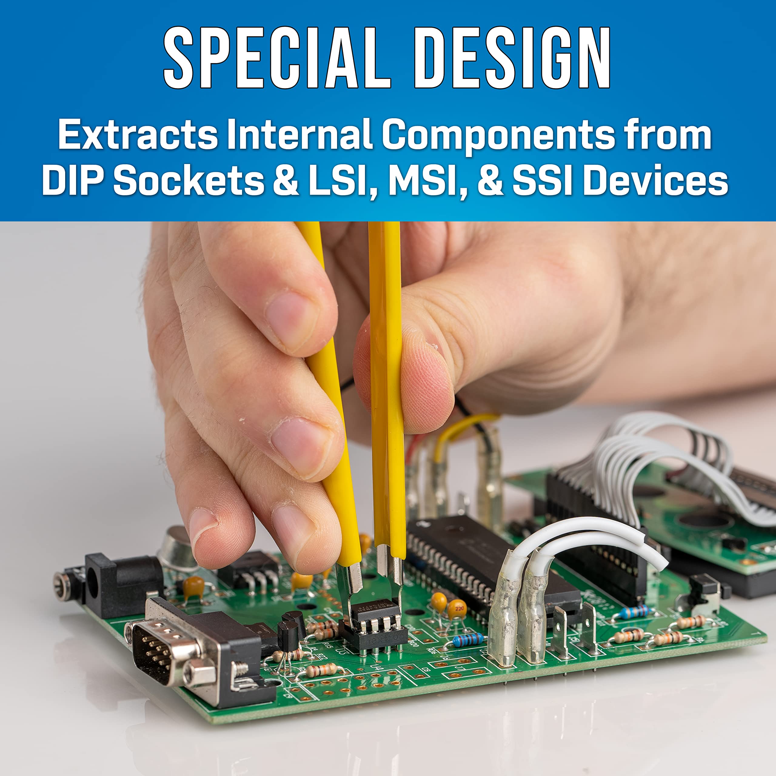 Jonard Tools S 340 Dip/Ic Insulated Spring Steel Extractor Tool, 4'' Length