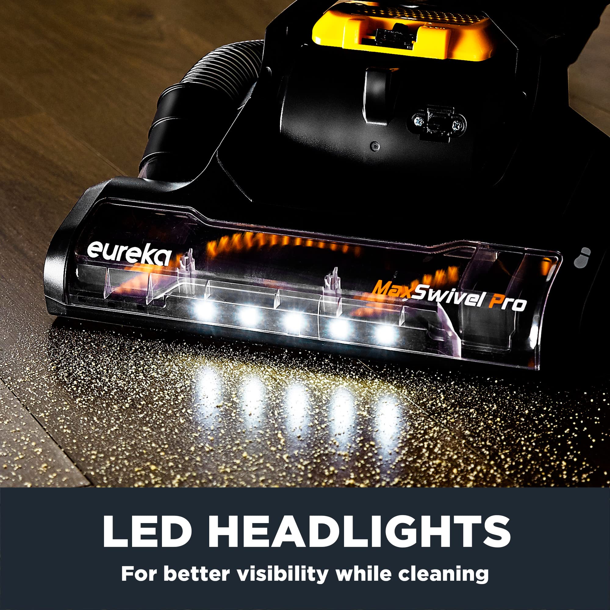 Eureka Powerful Carpet And Floor, Household Cleaner For Home Bagless Lightweight Upright Vacuum, Maxswivel Pro Neu350 With Pet T