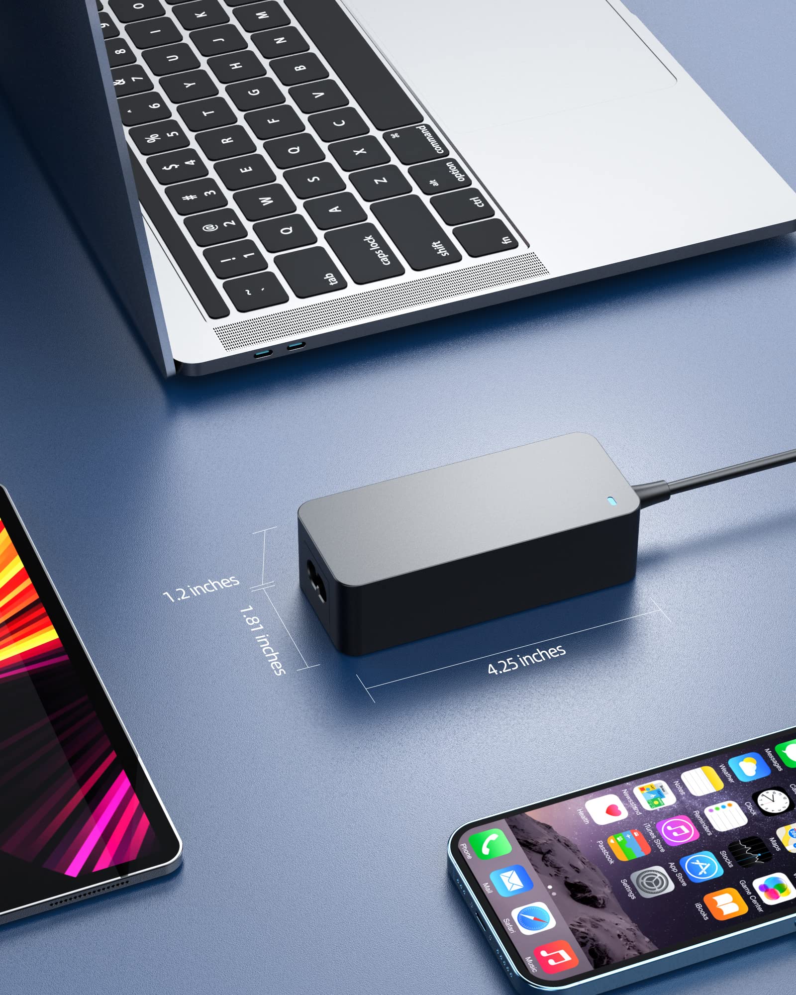 10Ft 65W 45W Charger Fit For Dell Latitude 3520 3420 3510 3410 3500 3400 3390 3490 3590 3310 3301 Laptop (Ul Safety Certified), Compact Design, Round Tip 4.5Mm, Charging Light