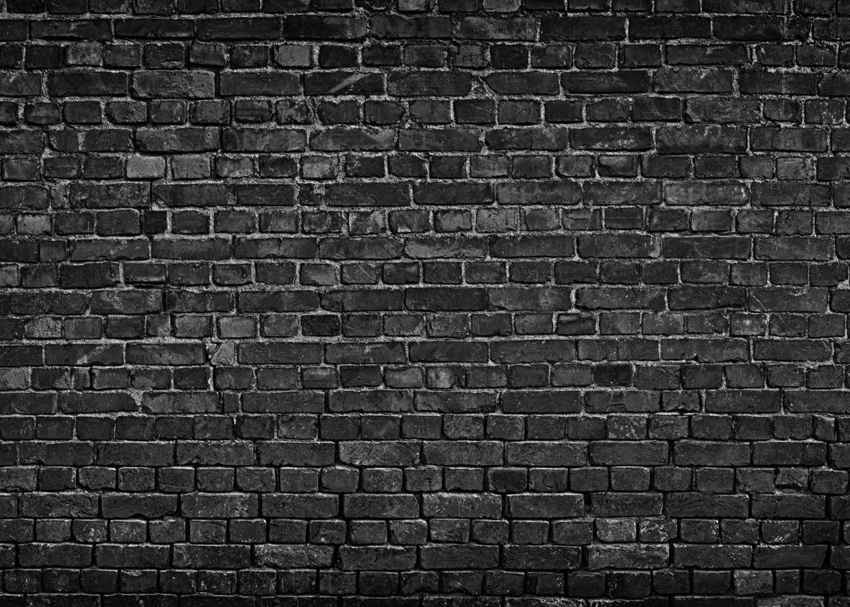 Aiikes 7X5Ft Black Brick Wall Photography Backdrop Brick Backdrop Vintage Theme Stone Brick Background Baby Birthday Party Decor