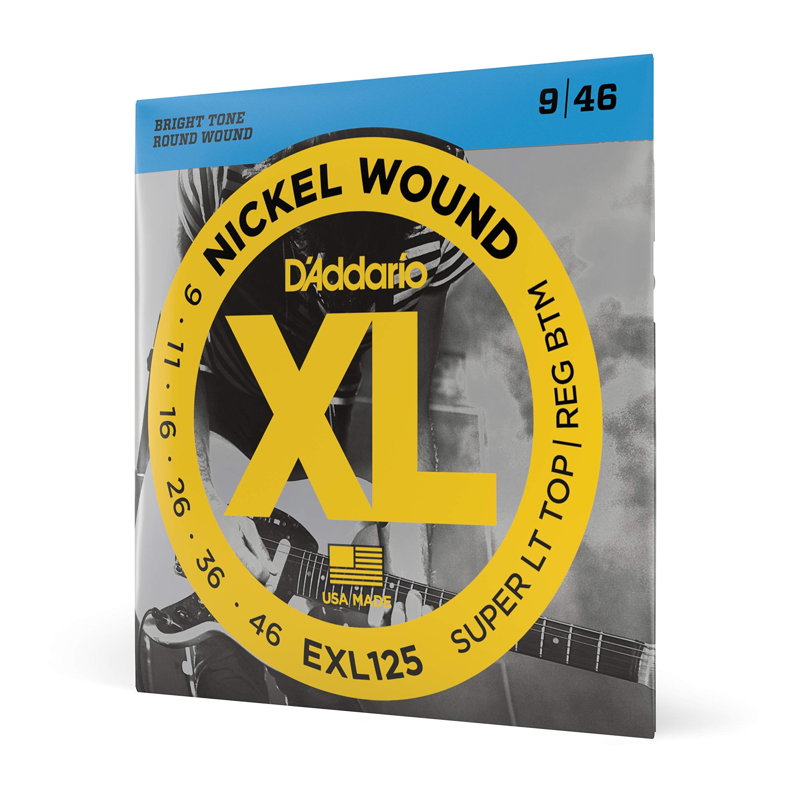 Daddario Guitar Strings   Xl Nickel Electric Guitar Strings   Exl125   Perfect Intonation, Consistent Feel, Reliable Durability 
