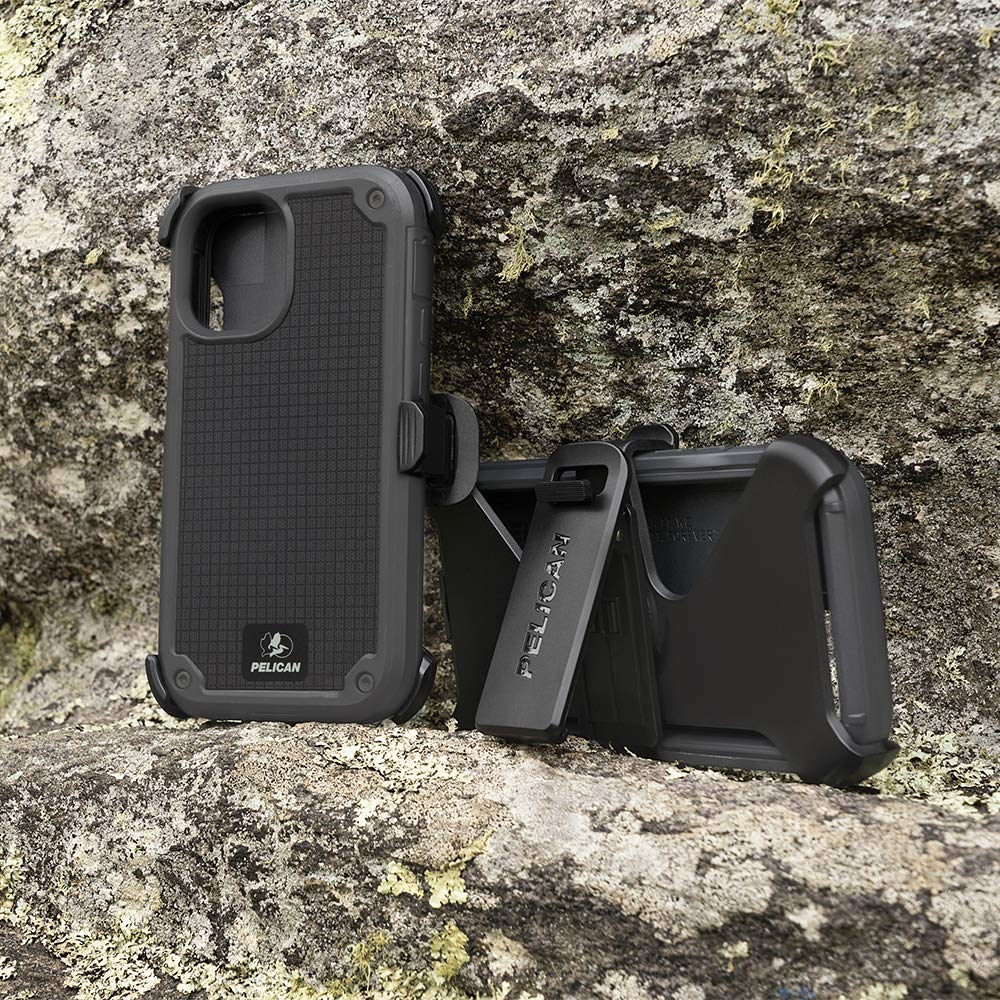 Pelican   Shield Series   G10 Case For Iphone 12 Mini (5G)   21 Ft Drop Protection   5.4 Inch   Gray