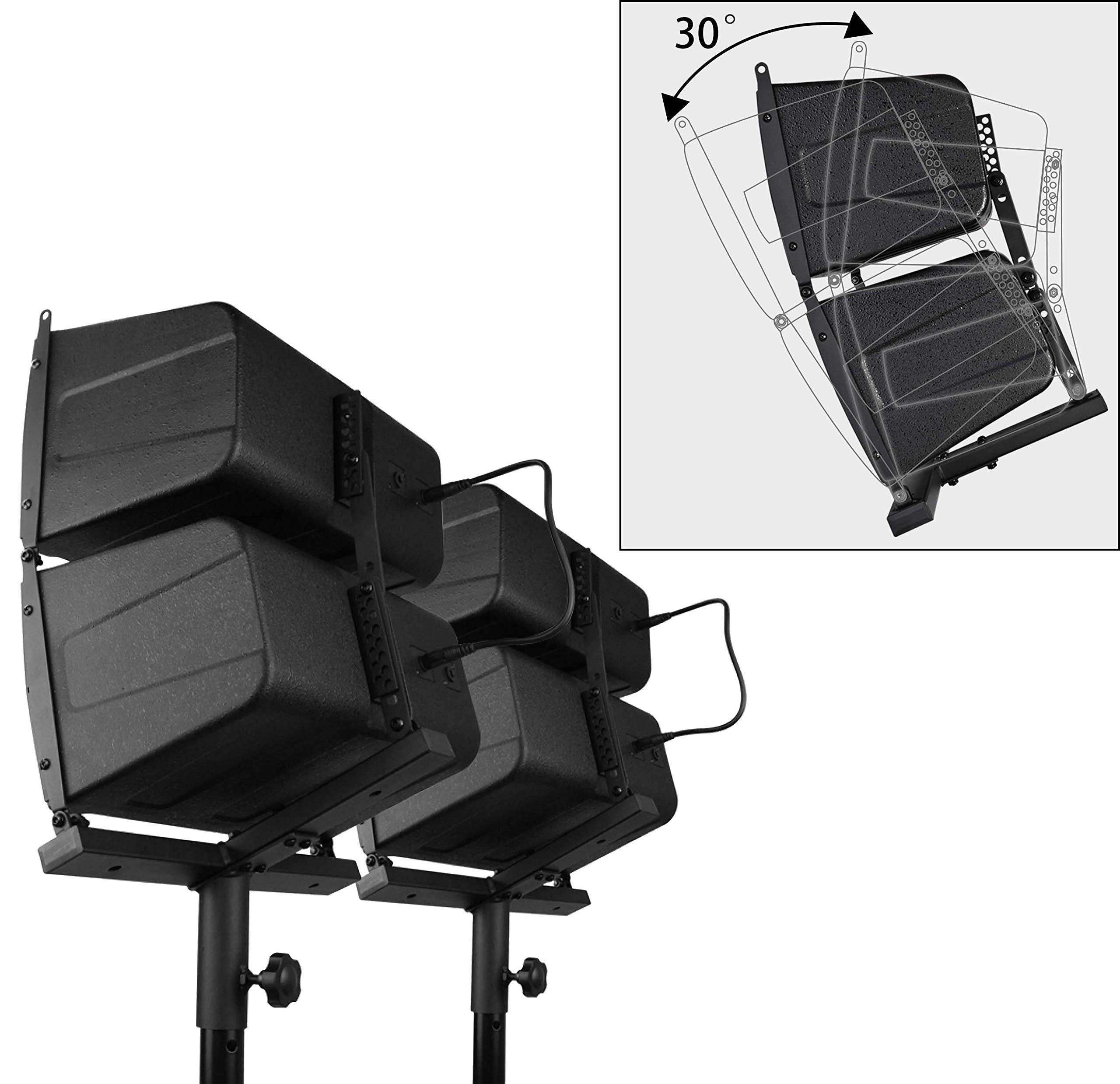 Proreck Club 4000 18 Inch 4000W P.M.P.O Stereo Dj/Powered Pa Speaker System Combo Set Line Array Speaker And 18 Inch Active Subwoofer With Bluetooth/Usb/Sd Card/Remote Control