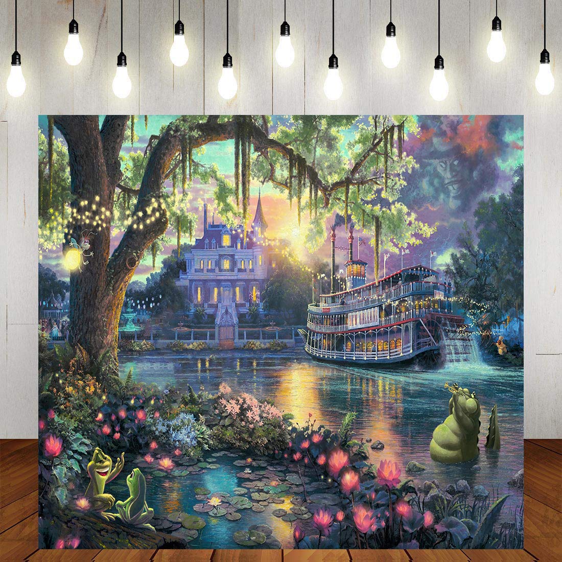 Sscsts 6X6Ft Palace Photography Background Fairy Tale Prince Princess Happiness Frog Castle Photography Background Studio Props