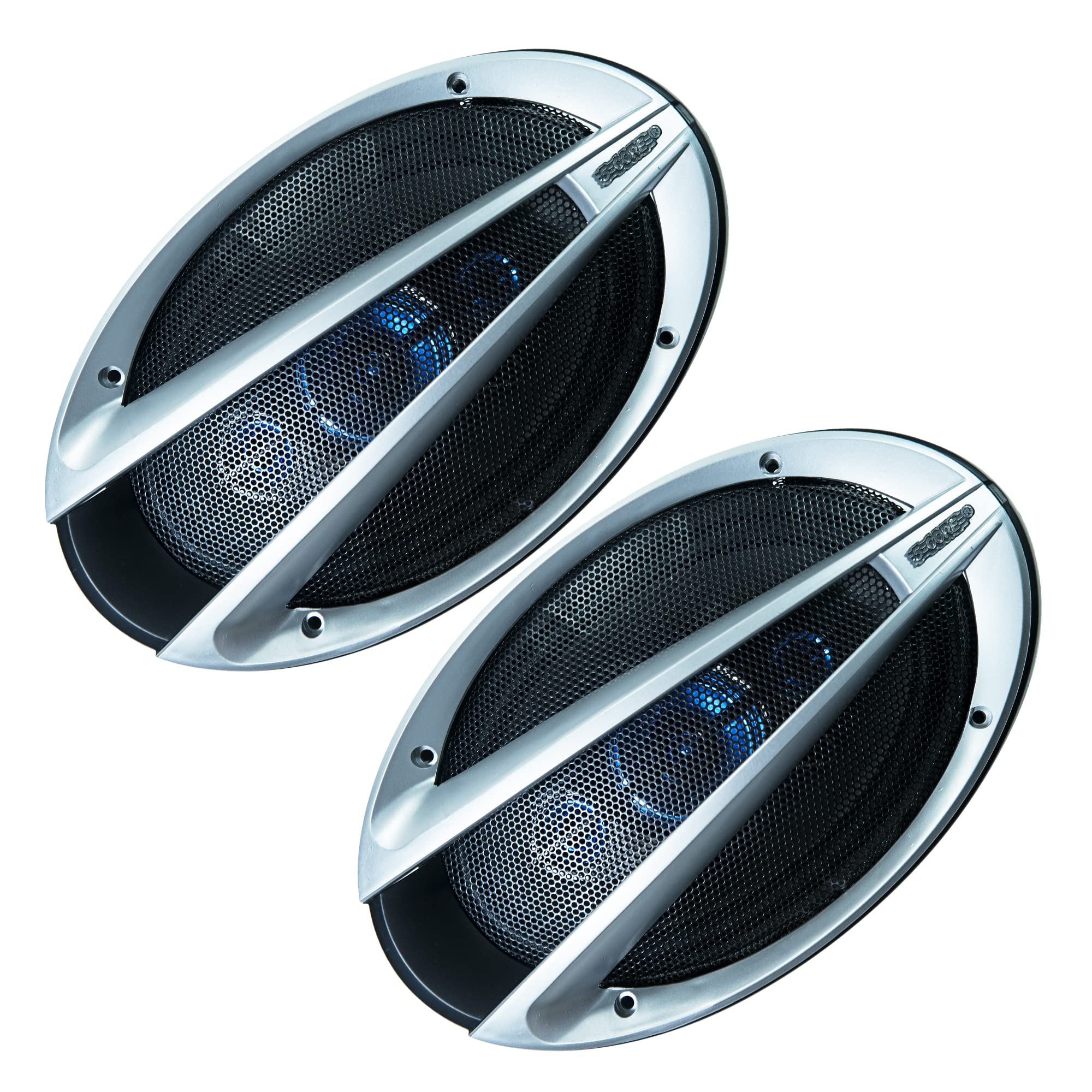 5 CORE 6X9 Inch Car Audio Coaxial Speaker 3 Way 1100 Watts PMPO Speakers with 4 Ohm Impedance Sold in Pair, Premium Quality CS69