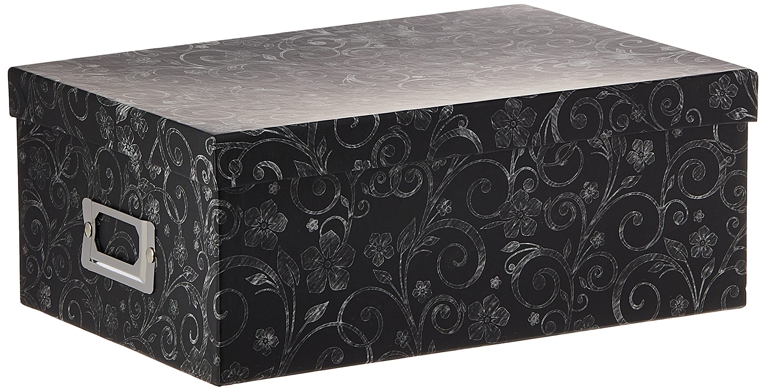 Pioneer Photo Albums B-1BW/CHLKF Chalkboard Floral Design Photo Storage Box