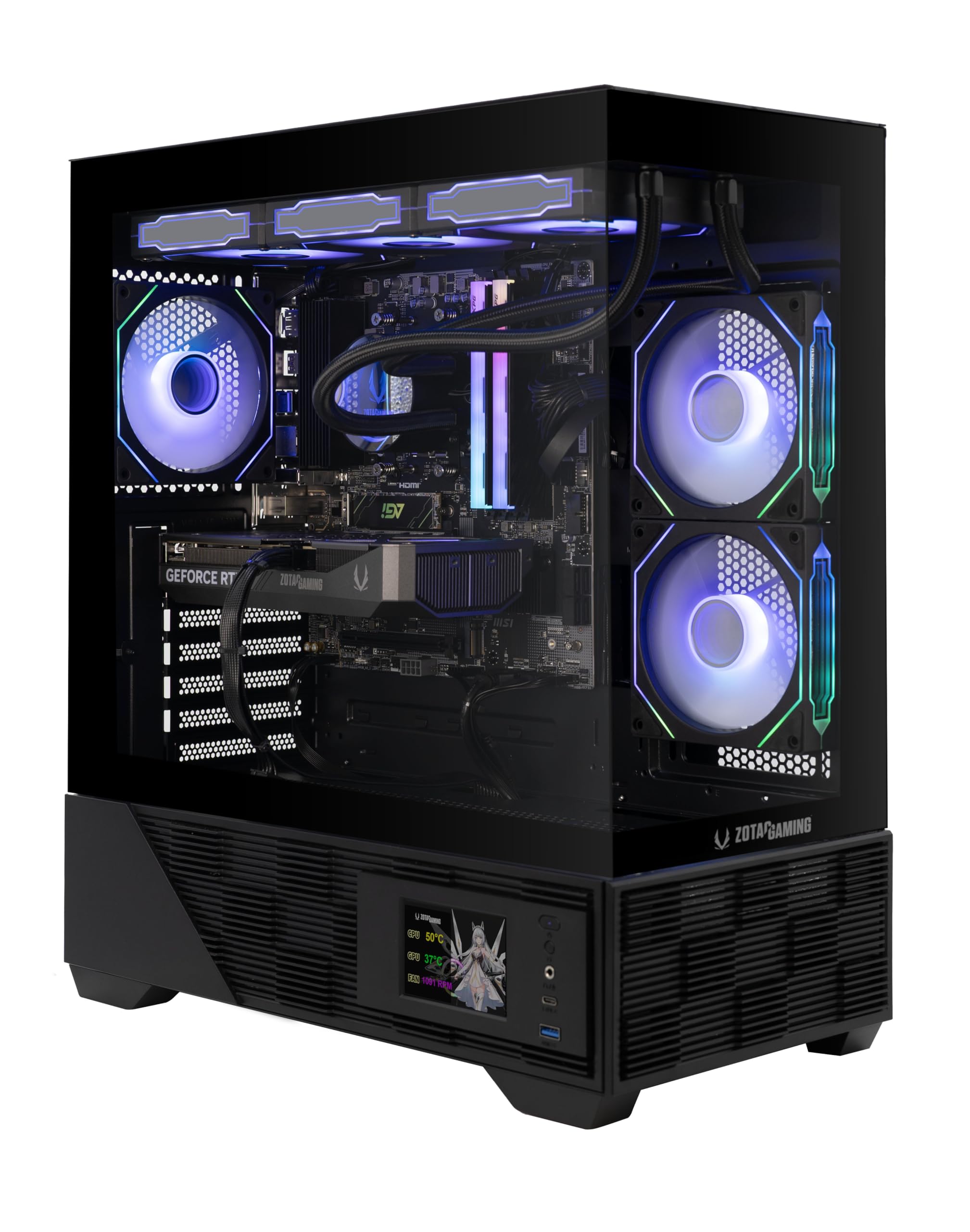 ZOTAC MEK Gaming PC Desktop, NVIDIA GeForce RTX 5060 Ti 16GB GDDR7, AMD Ryzen 7 9700X Up to 5.5GHz, 32GB DDR5, 1TB NVMe SSD, 850
