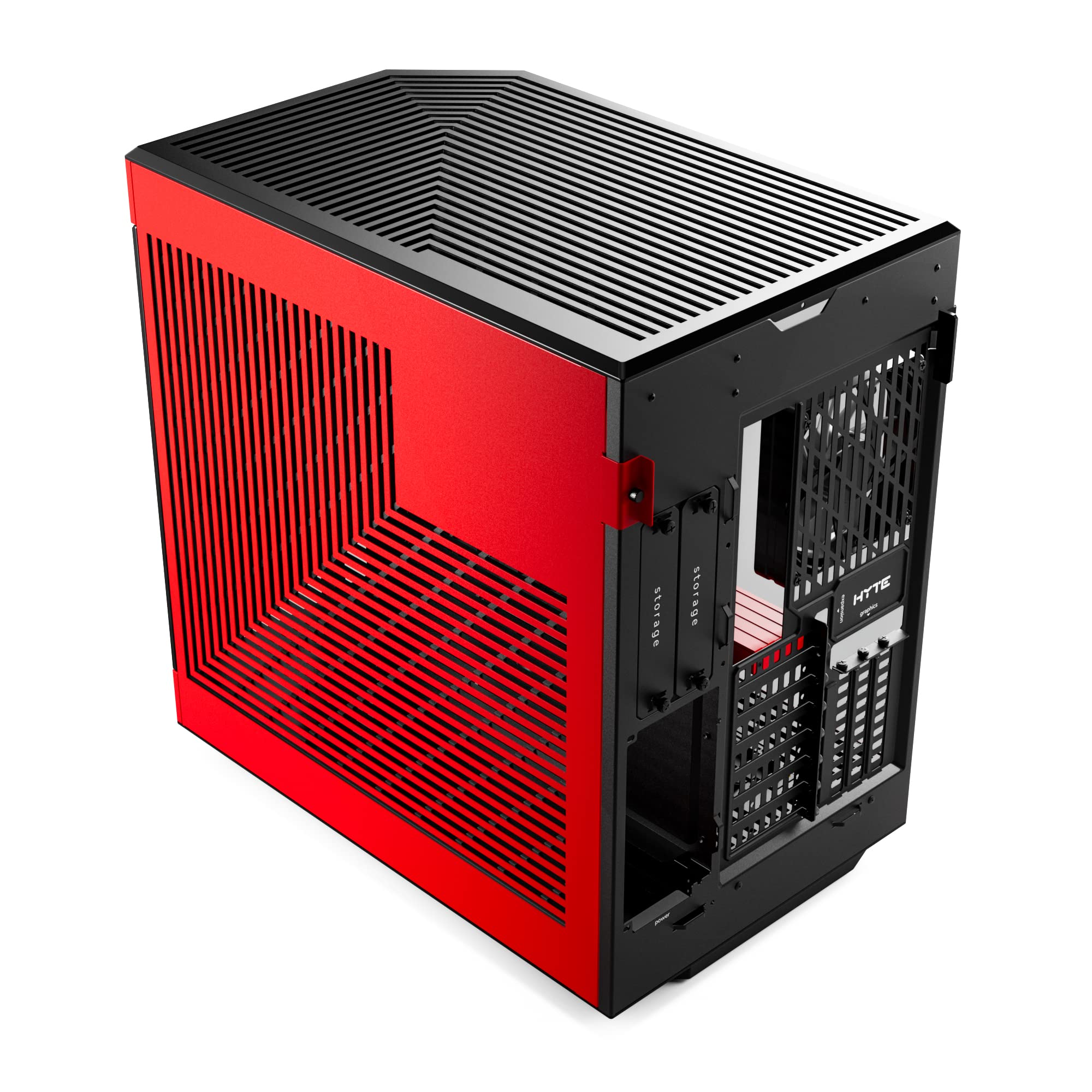 Hyte Y60 Modern Aesthetic Dual Chamber Panoramic Tempered Glass Mid Tower Atx Computer Gaming Case With Pcie 4.0 Riser Cable Inc
