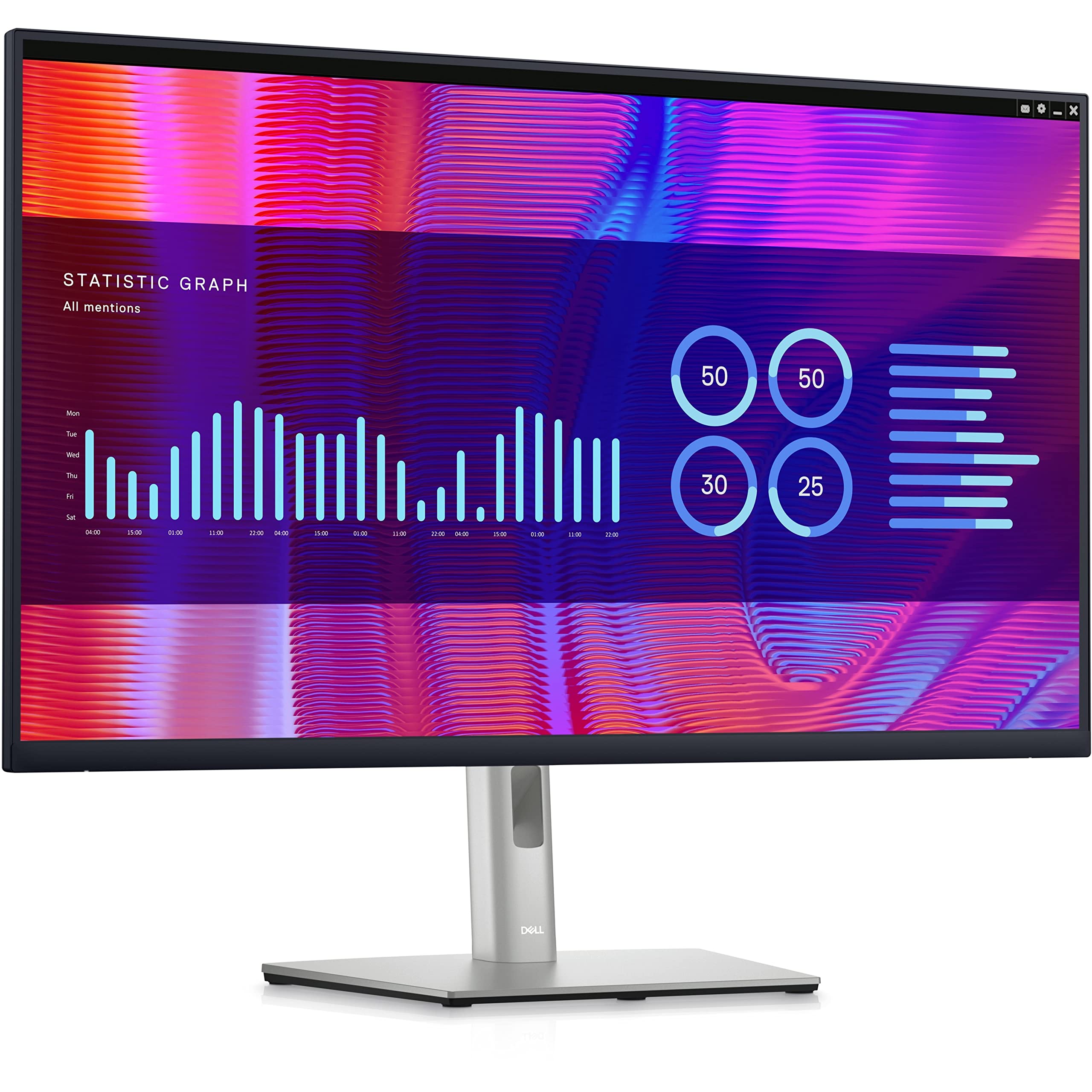 Dell P3223DE 31.5 QHD WLED LCD Monitor - 16:9 - Black, Silver