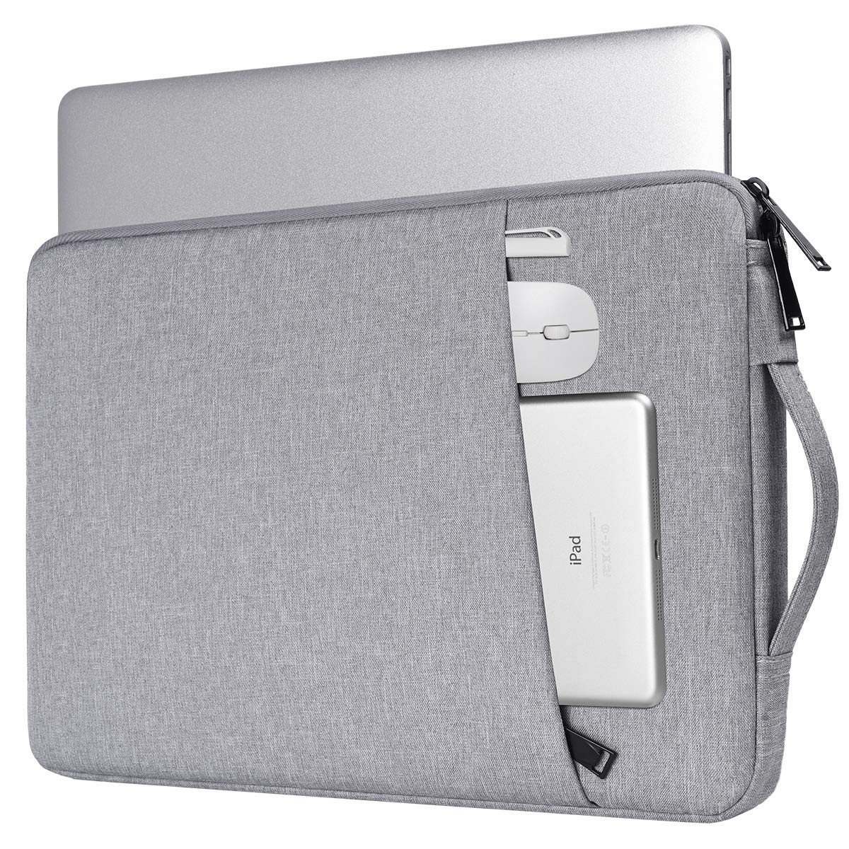 Laptop Sleeve 15.6 Inch, 16 Inch Laptop Case Cover for Lenovo IdeaPad/ThinkPad, HP Victus 15.6' Gaming Laptop/HP Pavilion/Envy x360, ASUS VivoBook Notebook, Dell Inspiron Carrying Bag, Light Grey