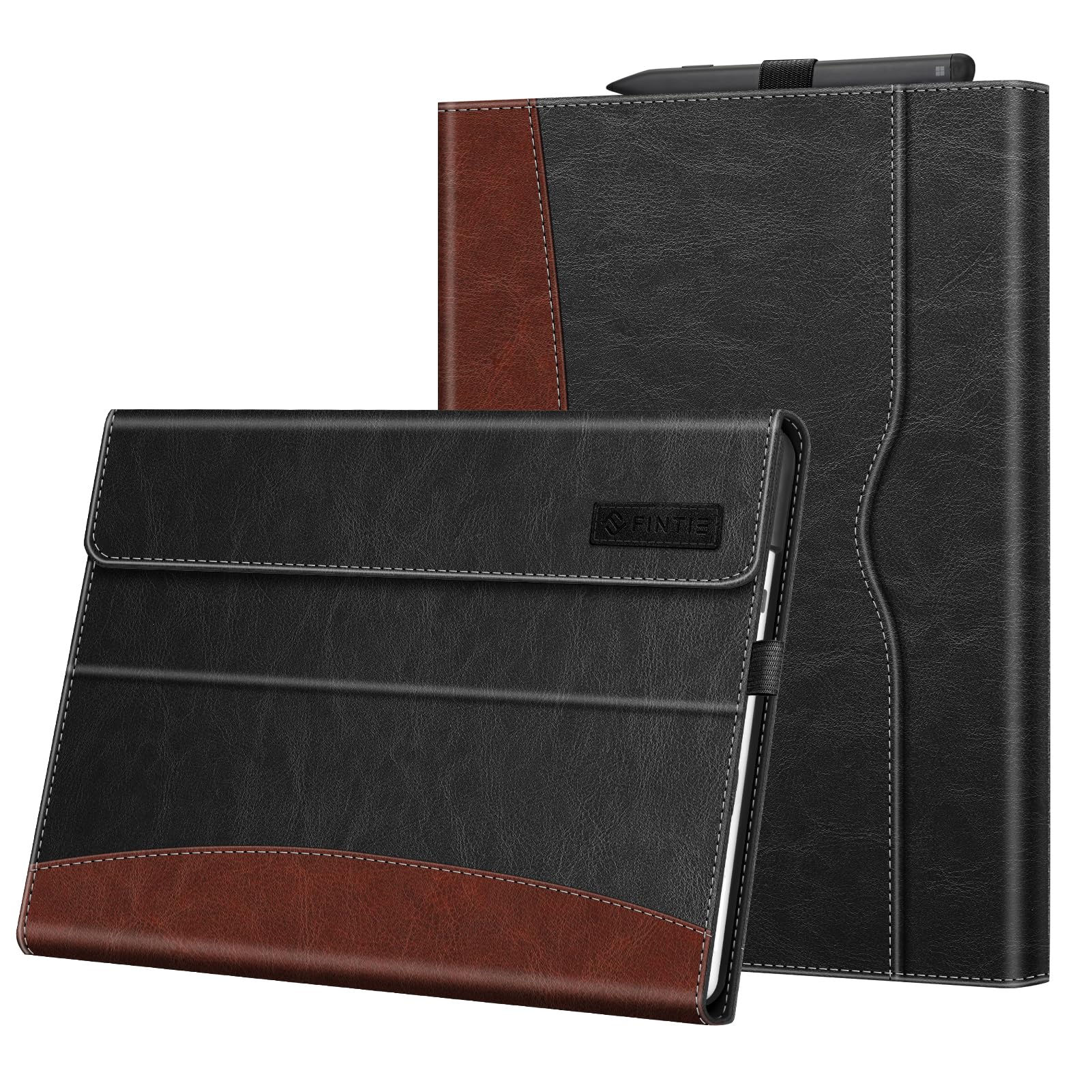 Fintie Case for 13 Inch Microsoft Surface Pro 12th(Business)/11/10/9 - Multiple Angle Viewing Portfolio Business Cover with Pock