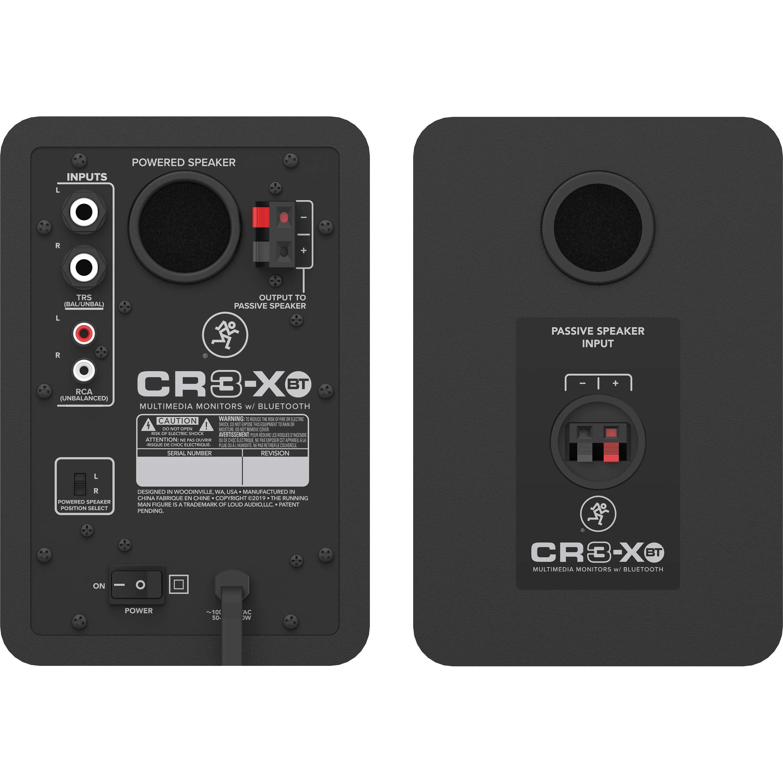 Mackie Cr3 Xbt 3 Inch Multimedia Monitors With Bluetooth