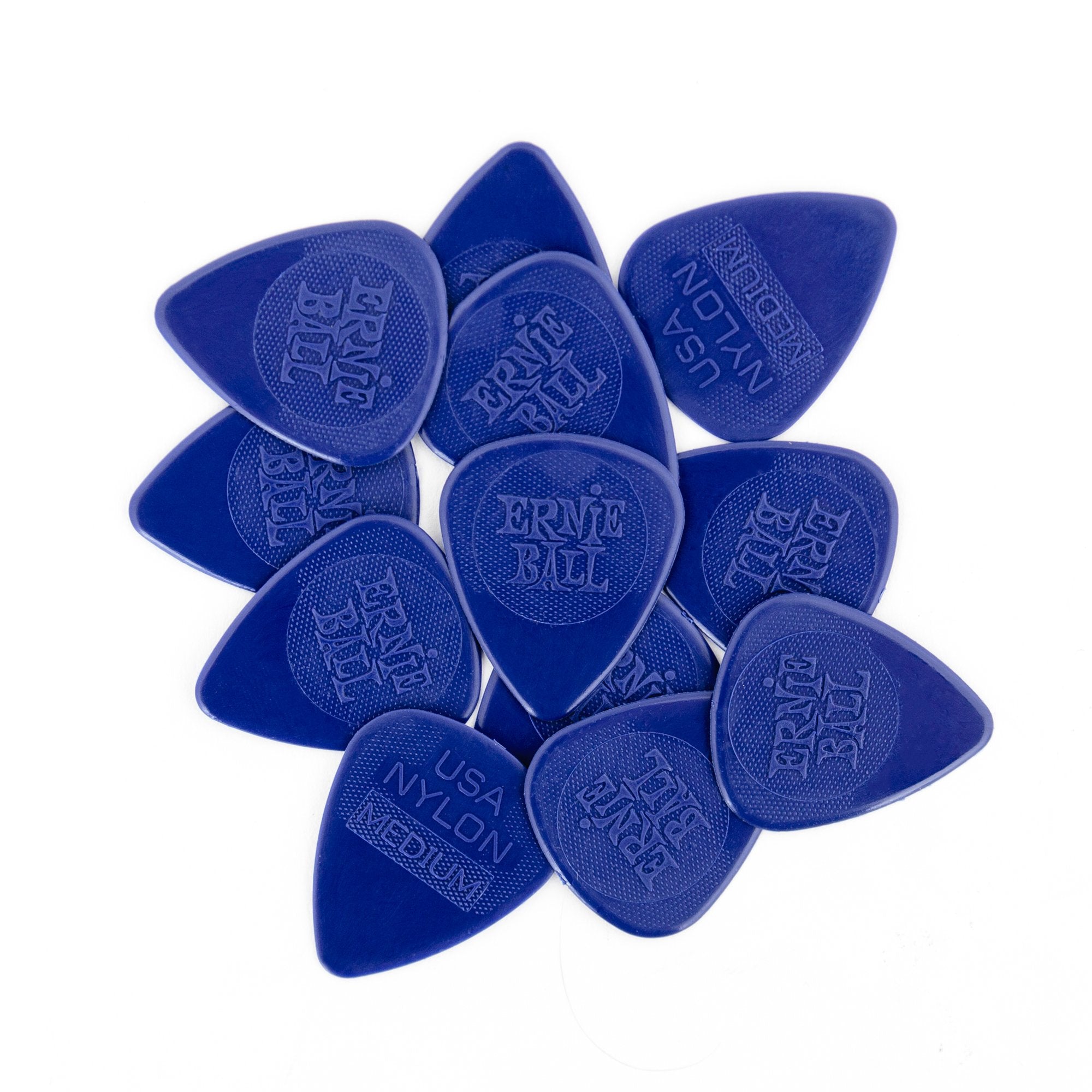 Ernie Ball Nylon Guitar Picks, Medium, 12 Pack (P09136)
