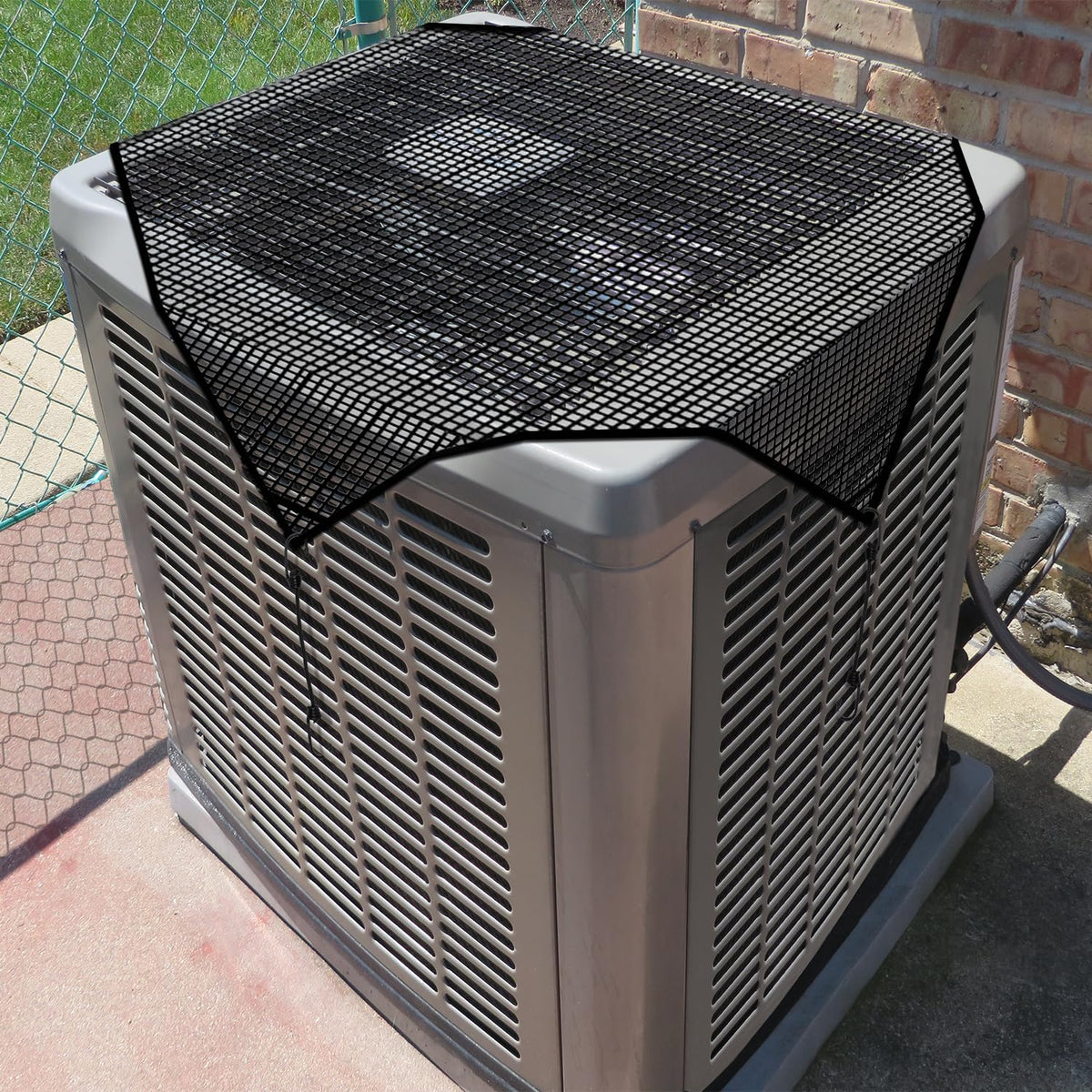Coarbor 32''X32'' Outdoor Ac Unit Cover Mesh Outside Air Conditioner Compressor Condenser Defender Cover Dog Playpen Cover With 